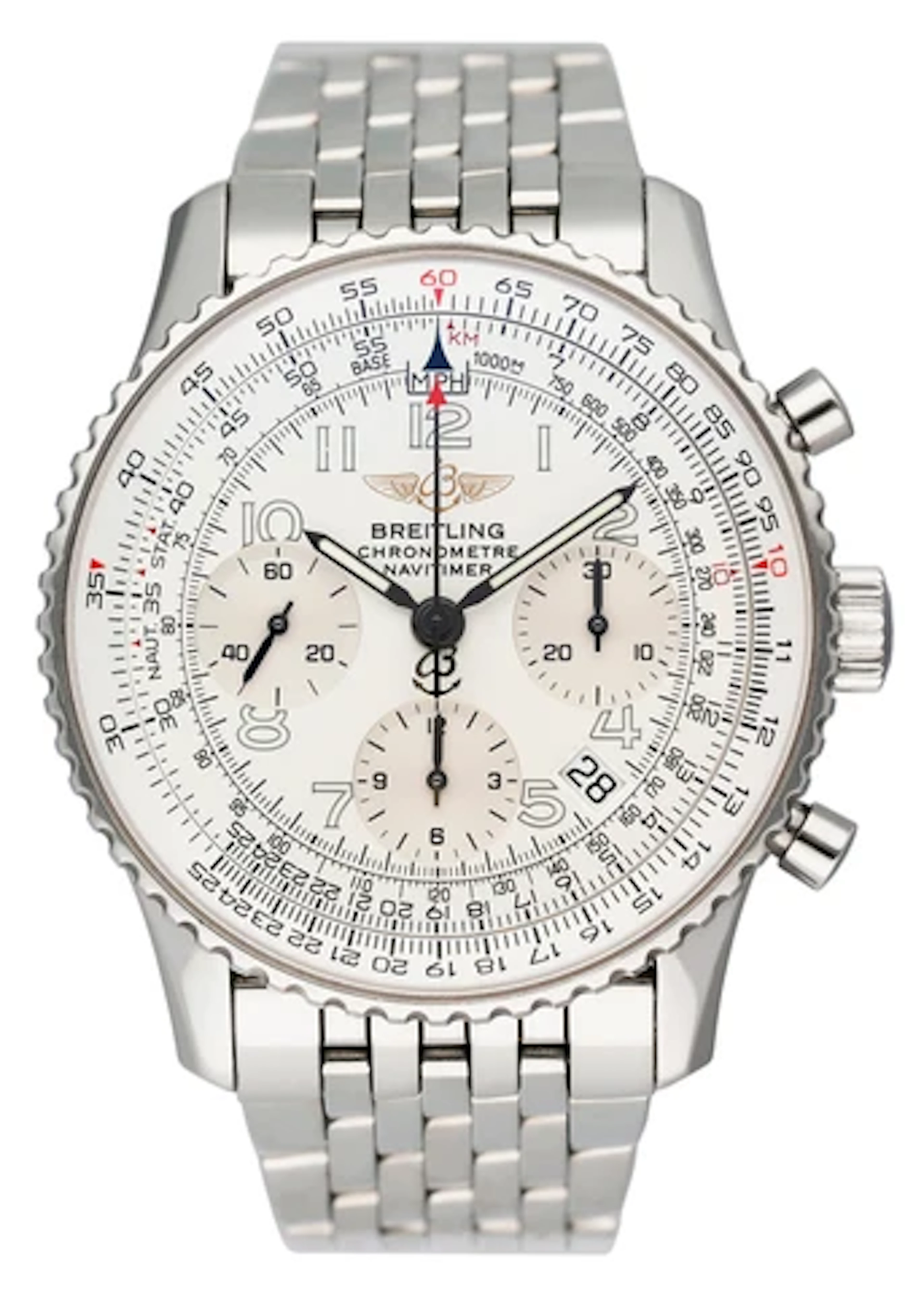 Breitling Navitimer A2332212 Stainless Steel Mens Watch Box Papers
