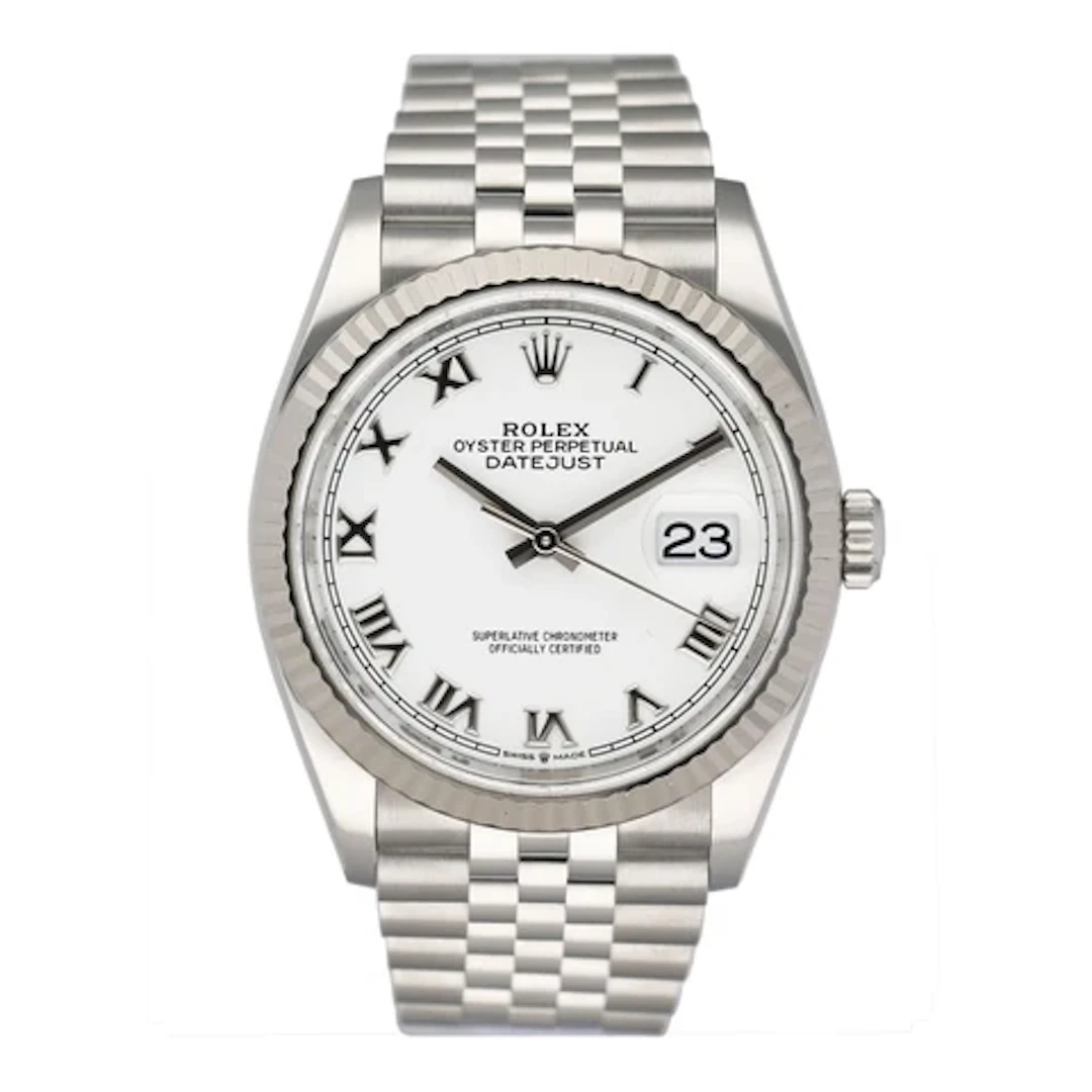 Rolex Datejust 36 126234 White Dial Mens Watch Box Papers