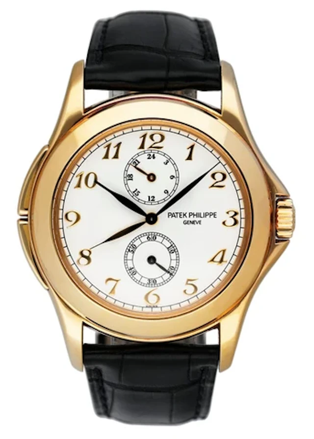 Patek Philippe Calatrava Travel Time 5134J 18K Yellow Gold Mens Watch