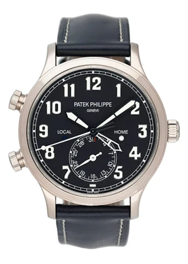 Patek Philippe Calatrava Pilot Travel Time 5524G Blue Dial Mens Watch