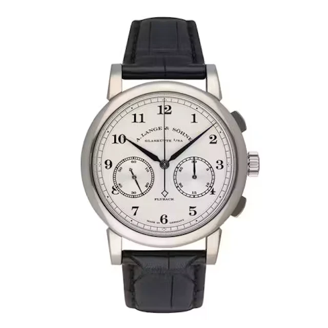 A. Lange & Sohne 1815 CHRONOGRAPH 402.026 18K White Gold Mens Watch Box Papers