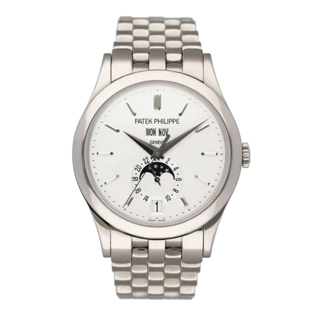 Patek Philippe Complications 5396G Silver Dial Mens Watch Box Papers