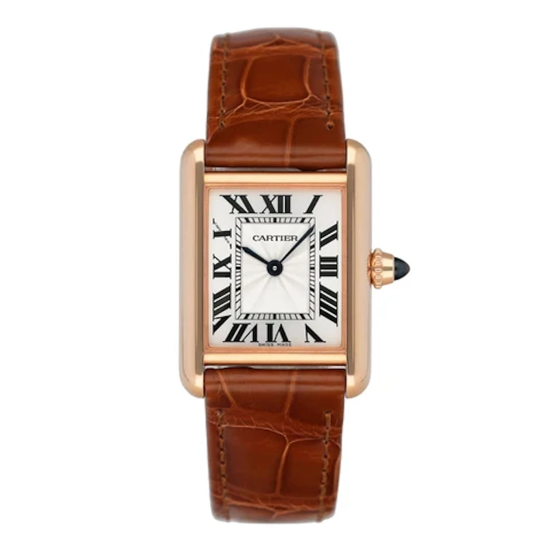 Cartier Tank Louis Small WGTA0010 18K Rose Gold Ladies Watch Box Papers