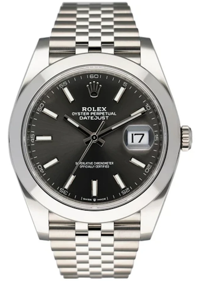 Rolex Datejust 41 126300 Slate Dial Mens Watch Box Papers