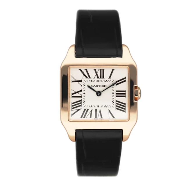Cartier Santos Dumont W2009251 18K Rose Gold Mens Watch Box Papers