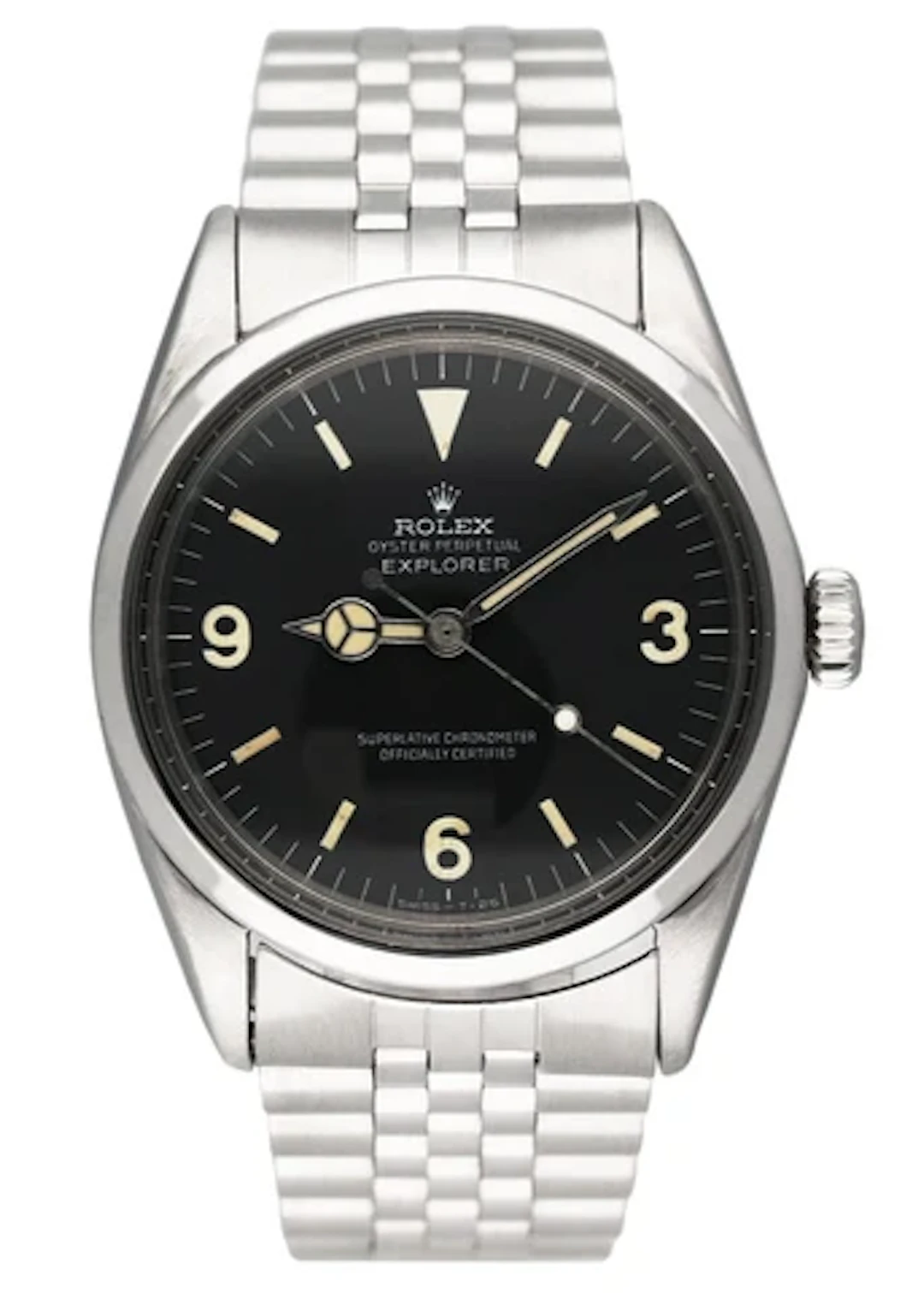 Rolex Explorer Vintage 1016 Black Dial Stainless Steel Mens Watch