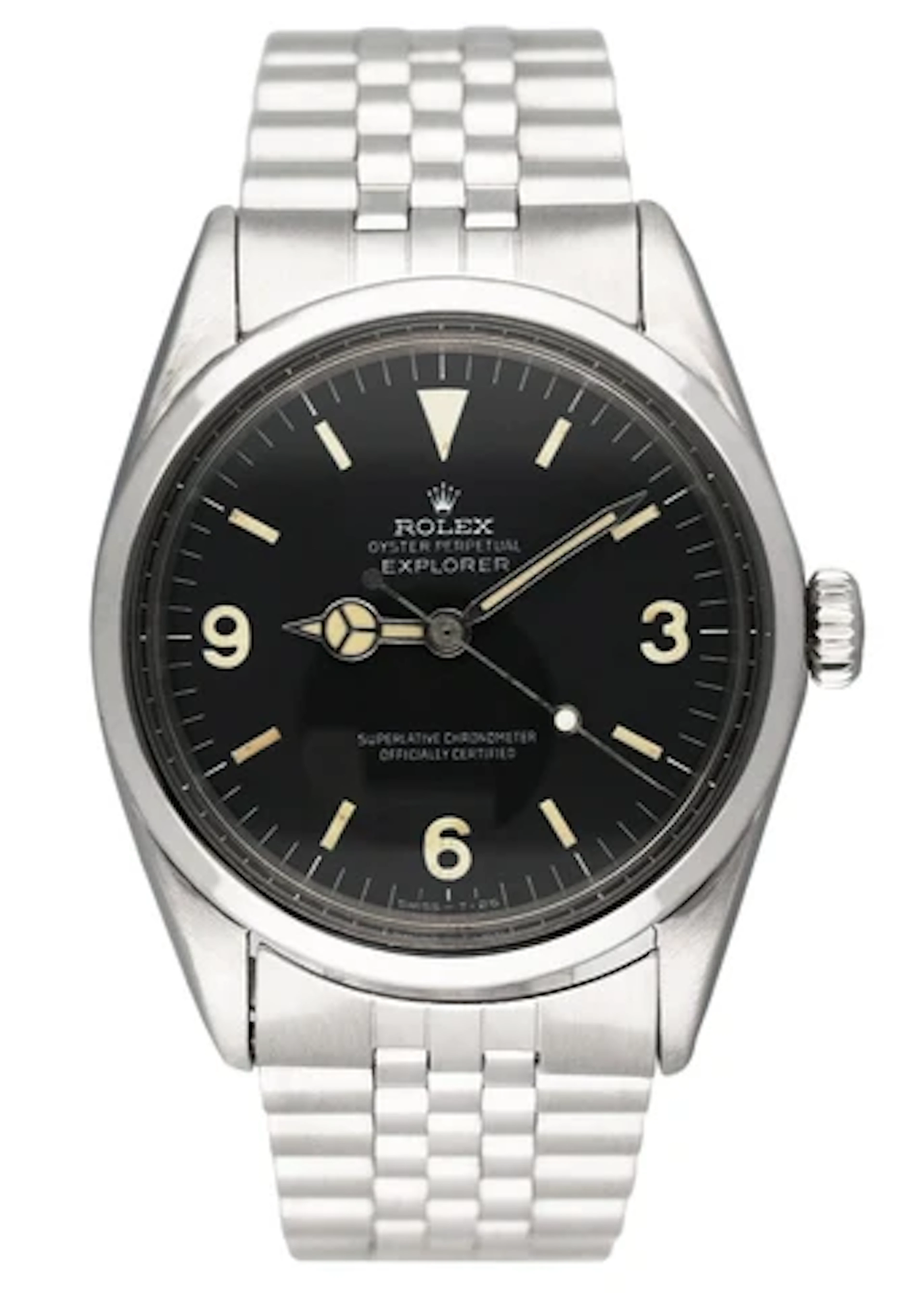 Rolex Explorer Vintage 1016 Black Dial Stainless Steel Mens Watch