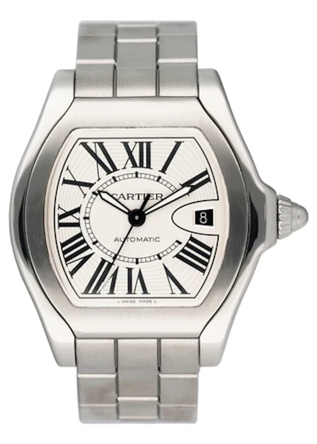 Cartier Roadster W6206017 Silver Dial Mens Watch