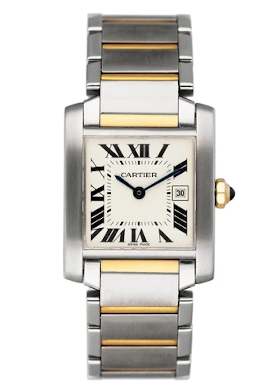 Cartier Tank Francaise W51012Q4 Two Tone Midsize Ladies Watch