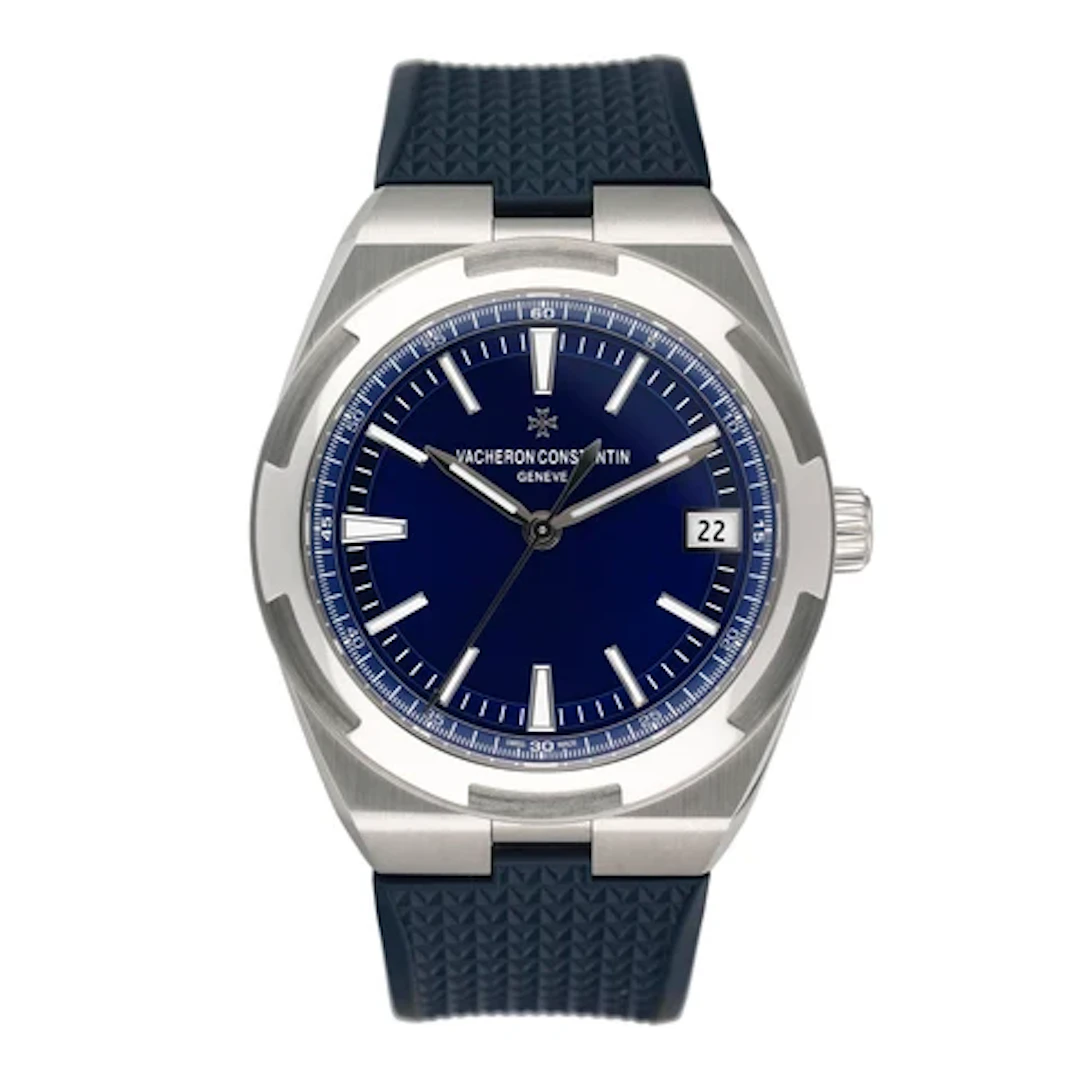 Vacheron Constantin Overseas 4500V/110A-B128 Blue Dial Mens Watch Box Papers