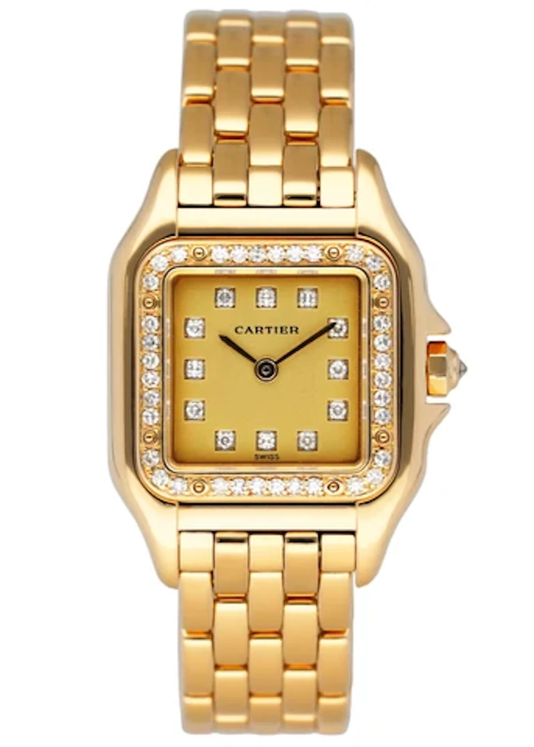 Cartier Panthere 8057915 18K Yellow Gold & Diamonds Set Ladies Watch