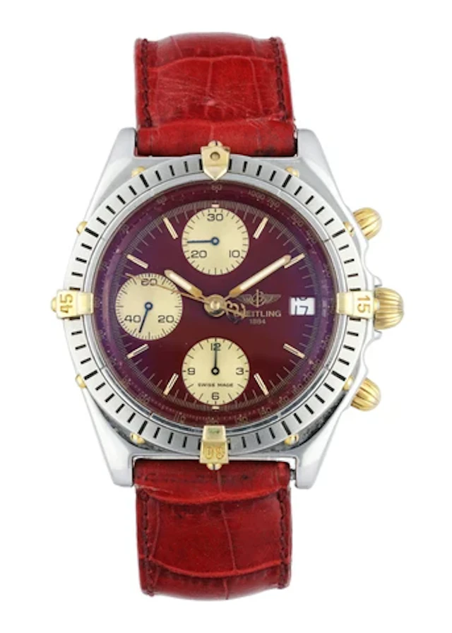 Breitling Chronomat B13048 Bordeaux Dial Men's Watch