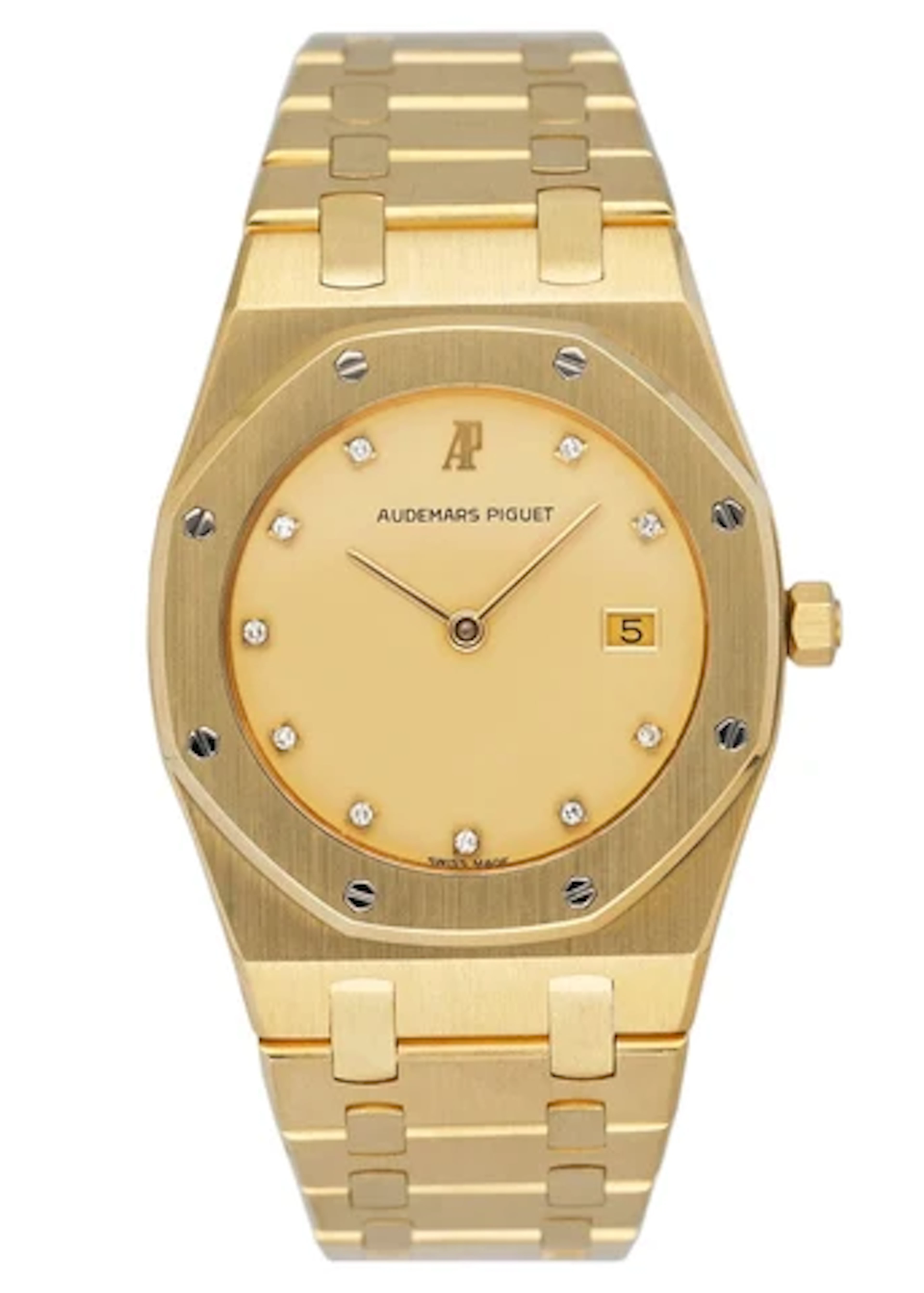 Audemars Piguet Royal Oak 56175BA Diamond Champagne Dial Ladies Watch