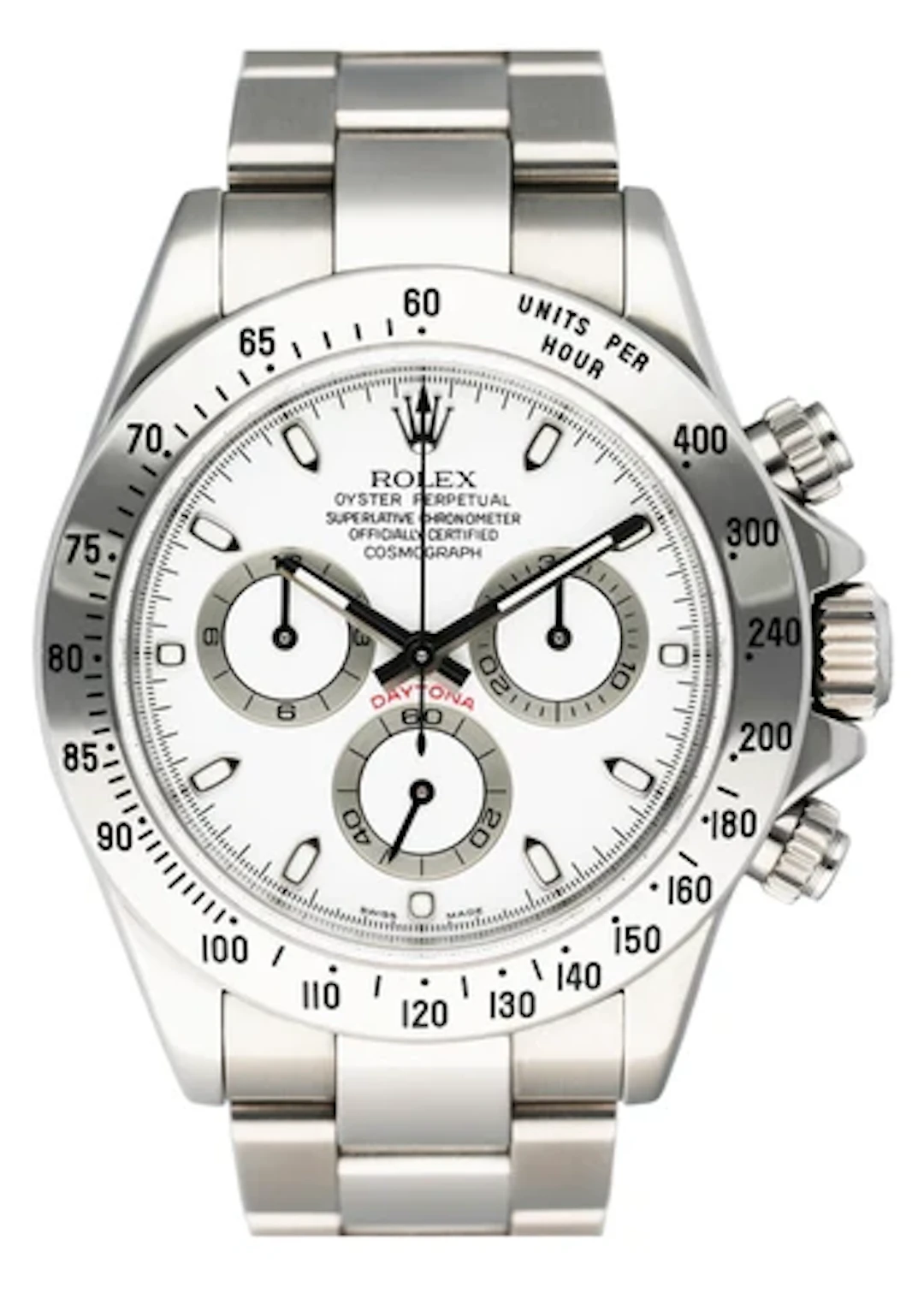 Rolex Daytona 116520 White Dial Stainless Steel Mens Watch
