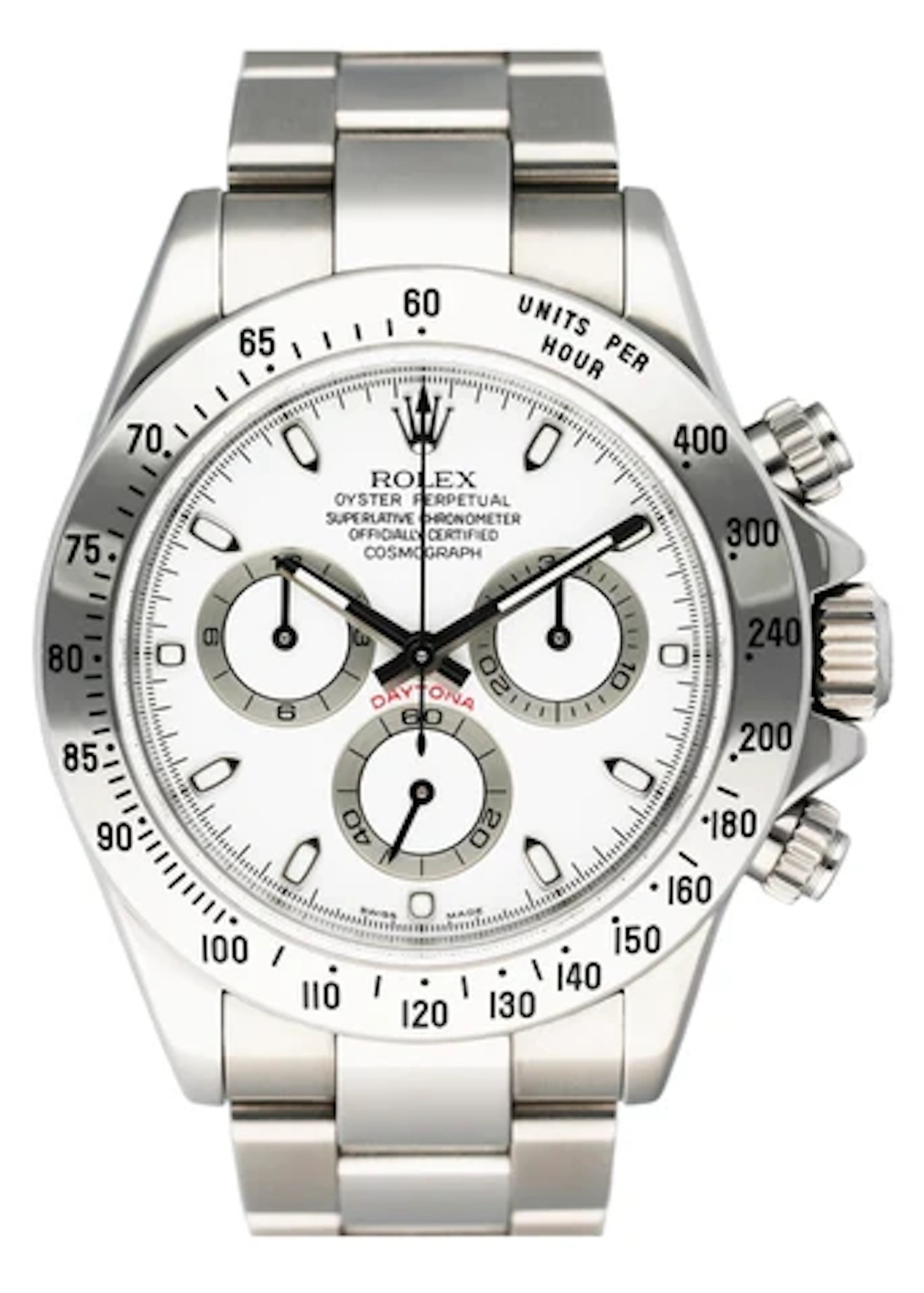 Rolex Daytona 116520 White Dial Stainless Steel Mens Watch