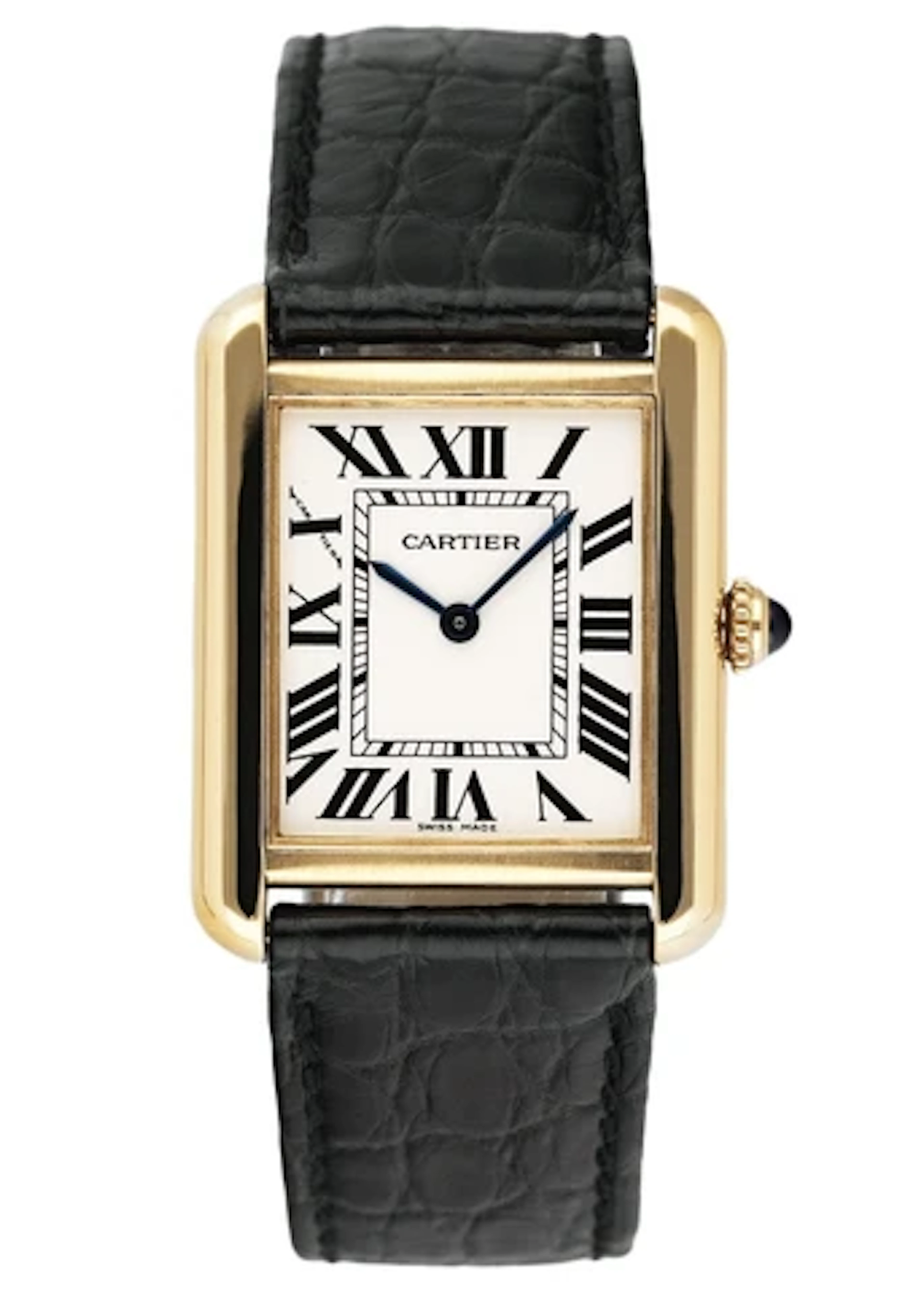 Cartier Tank Solo W5200002 18K Yellow Gold Ladies Watch Box Papers