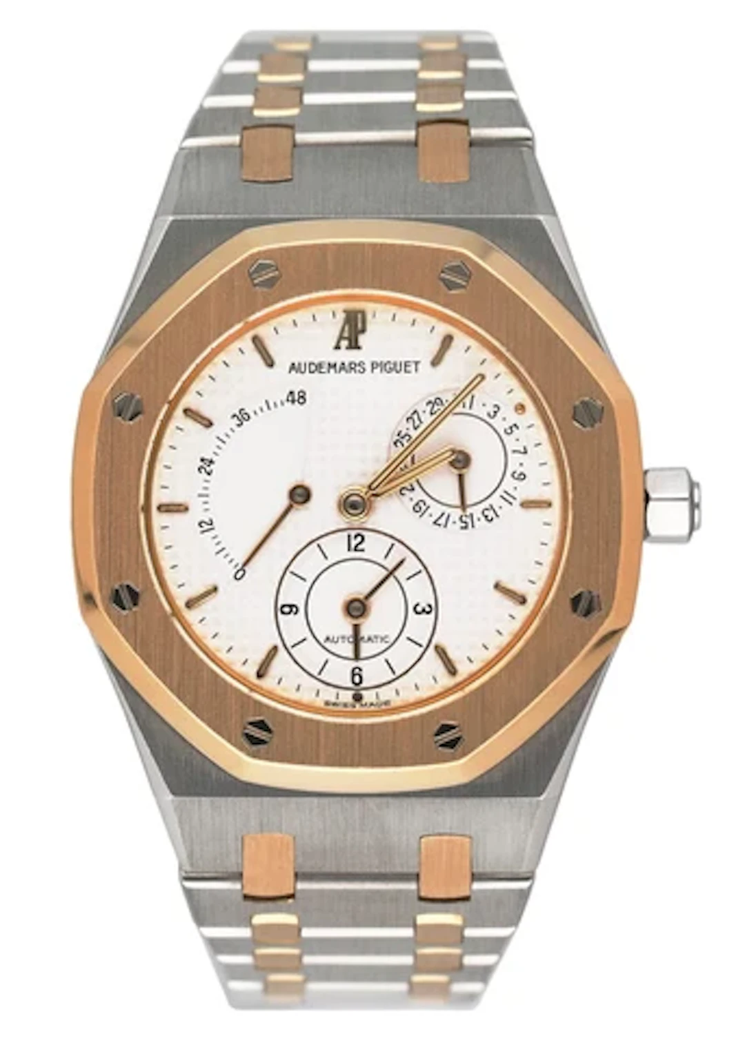 Audemars Piguet Royal Oak Dual Time 25730SA Mens Watch With Papers