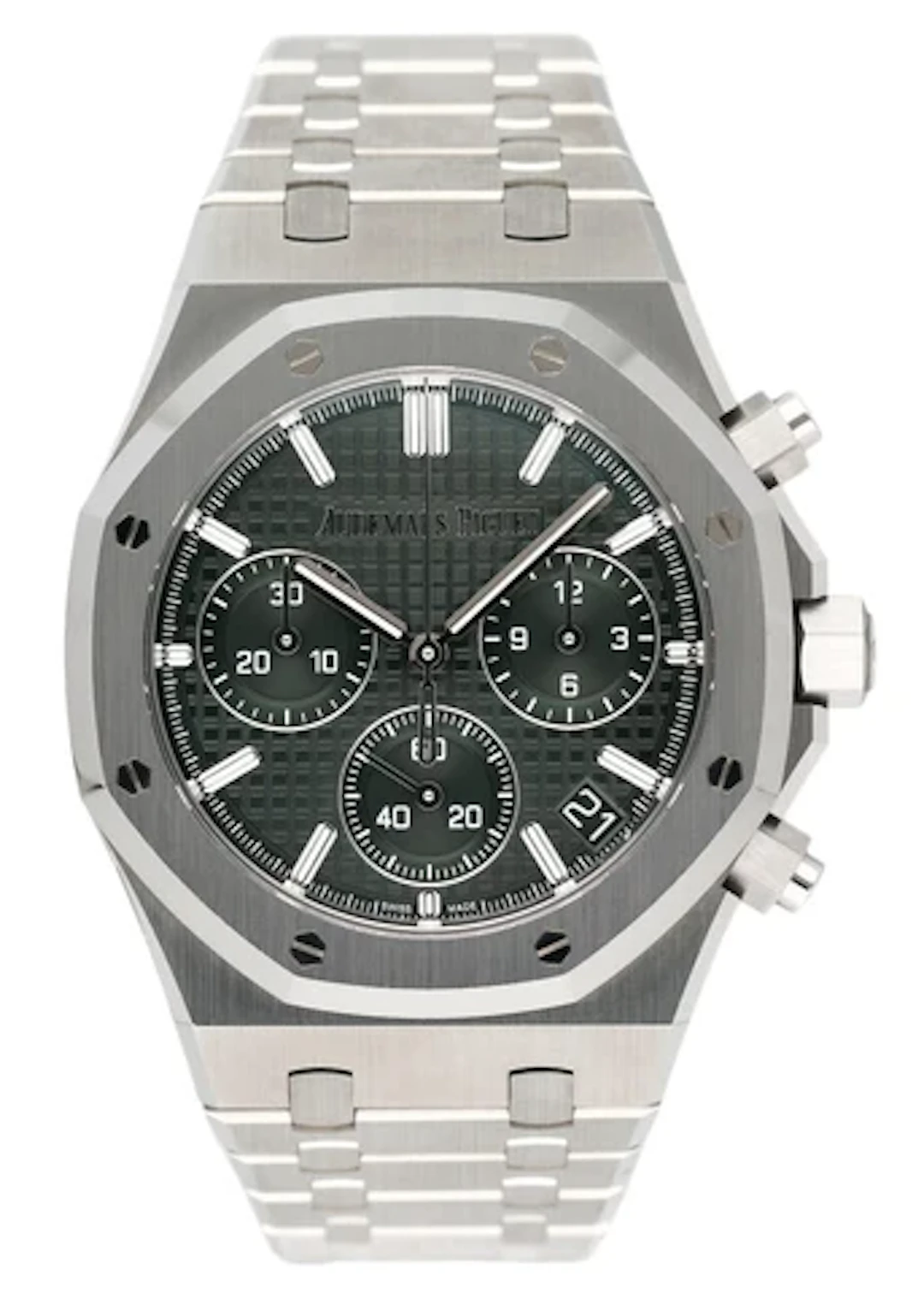 Audemars Piguet Royal Oak 26240ST Green Dial 50th Anniversary Box Papers