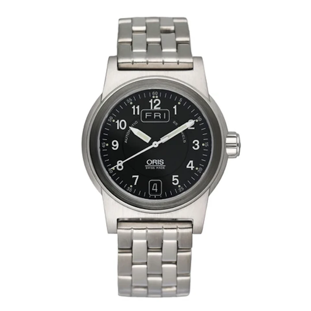 Oris BC3 Big Crown 7501 Day Date Black Dial Ladies Watch