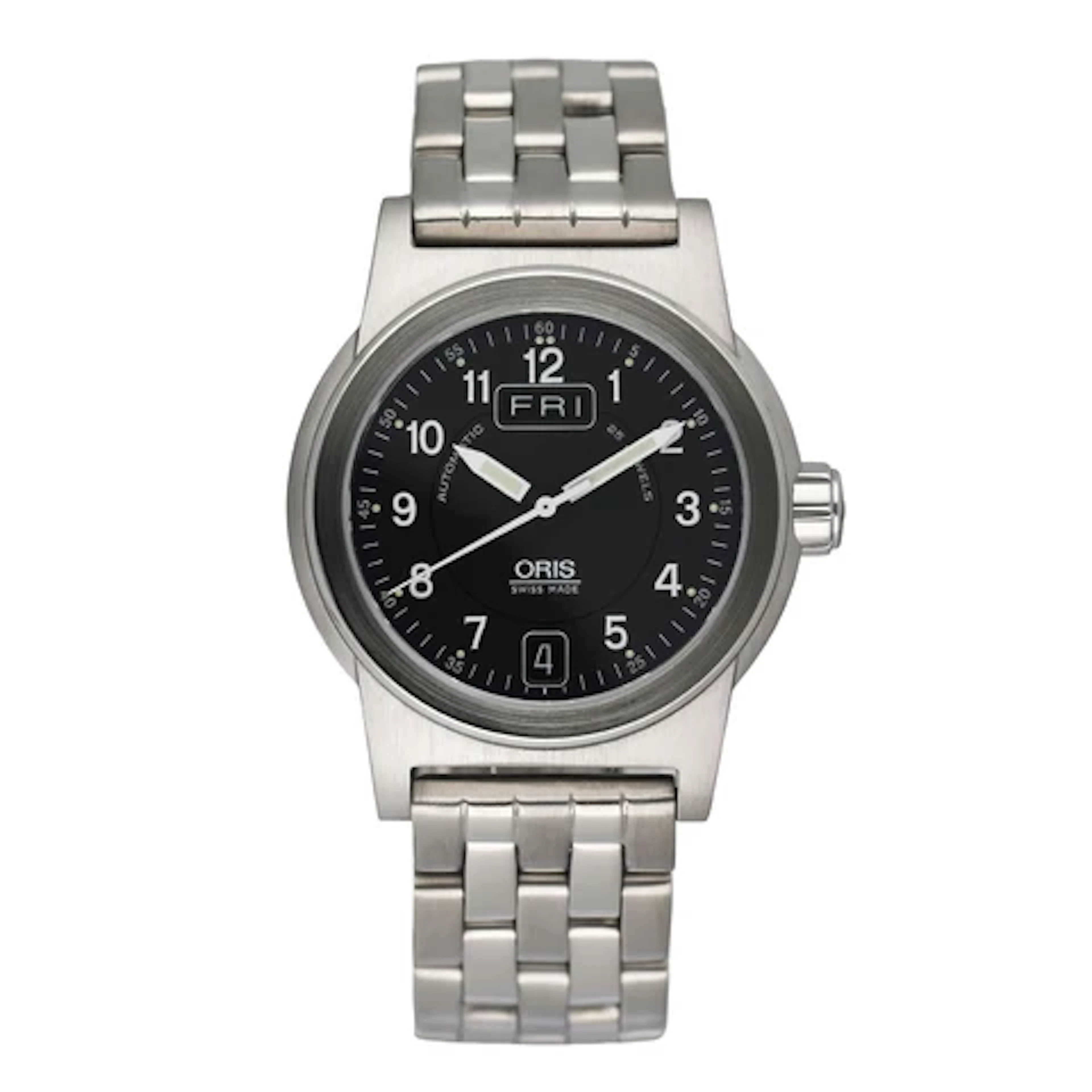 Oris BC3 Big Crown 7501 Day Date Black Dial Ladies Watch