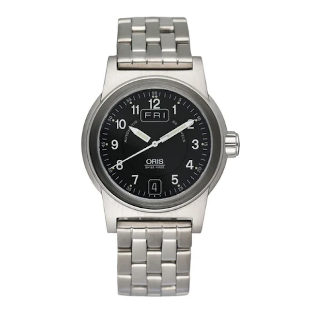 Oris BC3 Big Crown 7501 Day Date Black Dial Ladies Watch