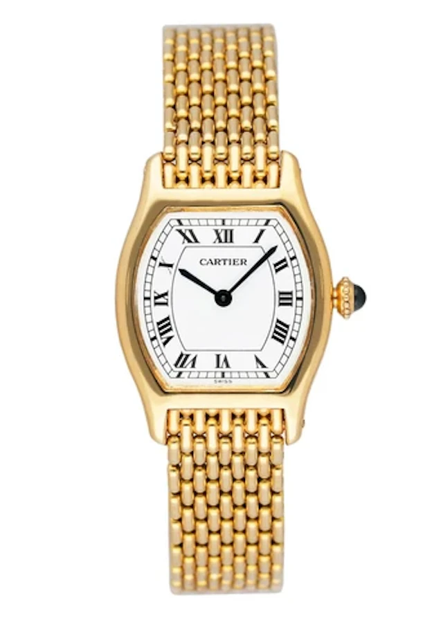 Cartier Tortue Paris 18K Yellow Gold Ladies Watch