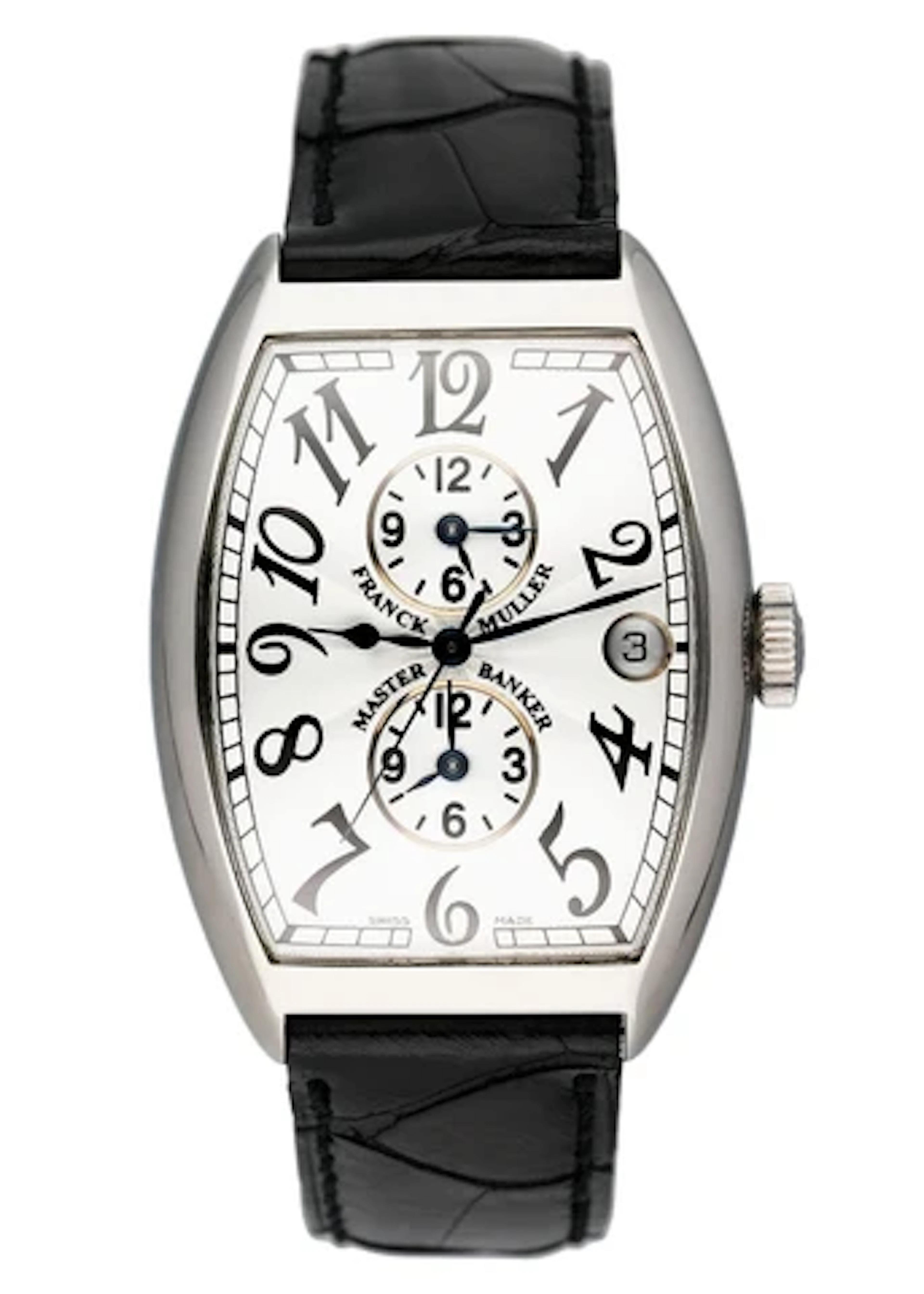 Franck Muller Master Banker 6850 MB Silver Dial Watch Box Papers