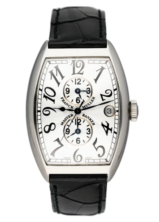 Franck Muller Master Banker 6850 MB Silver Dial Watch Box Papers