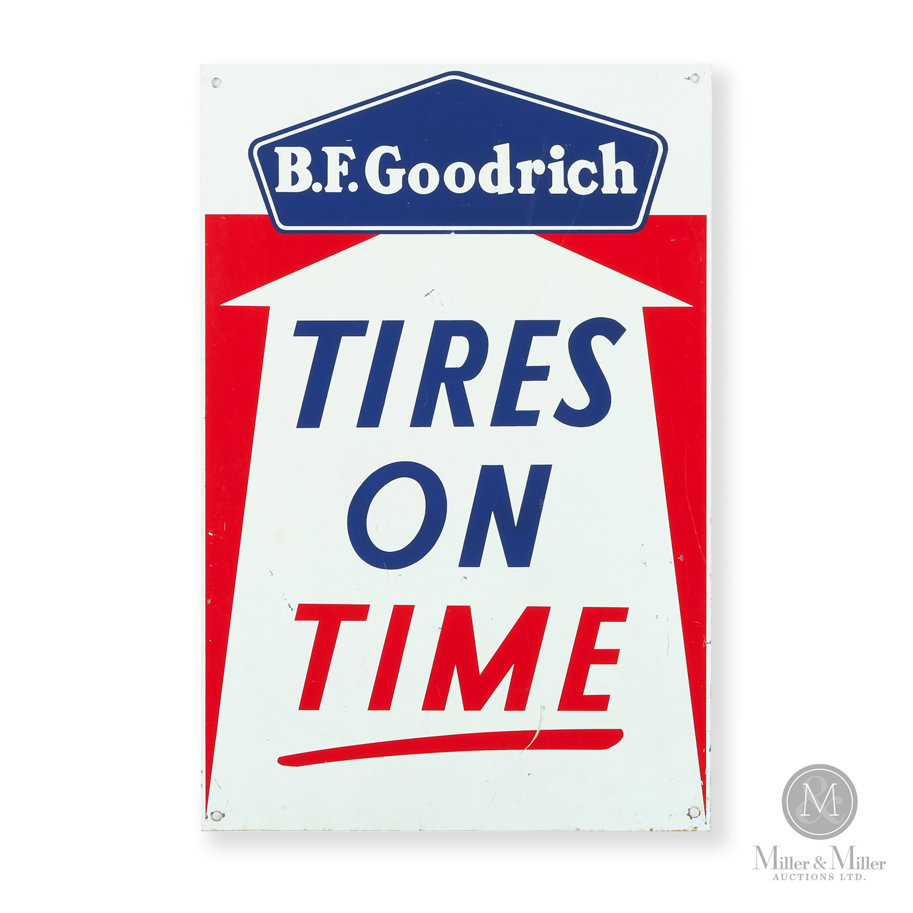 B.F. Goodrich Tires on Time Sign