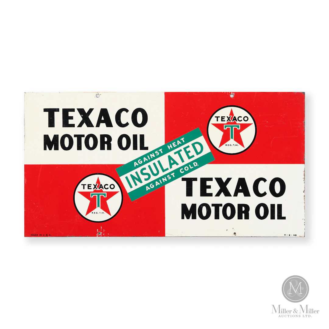 Texaco Motor Oil Rack Sign