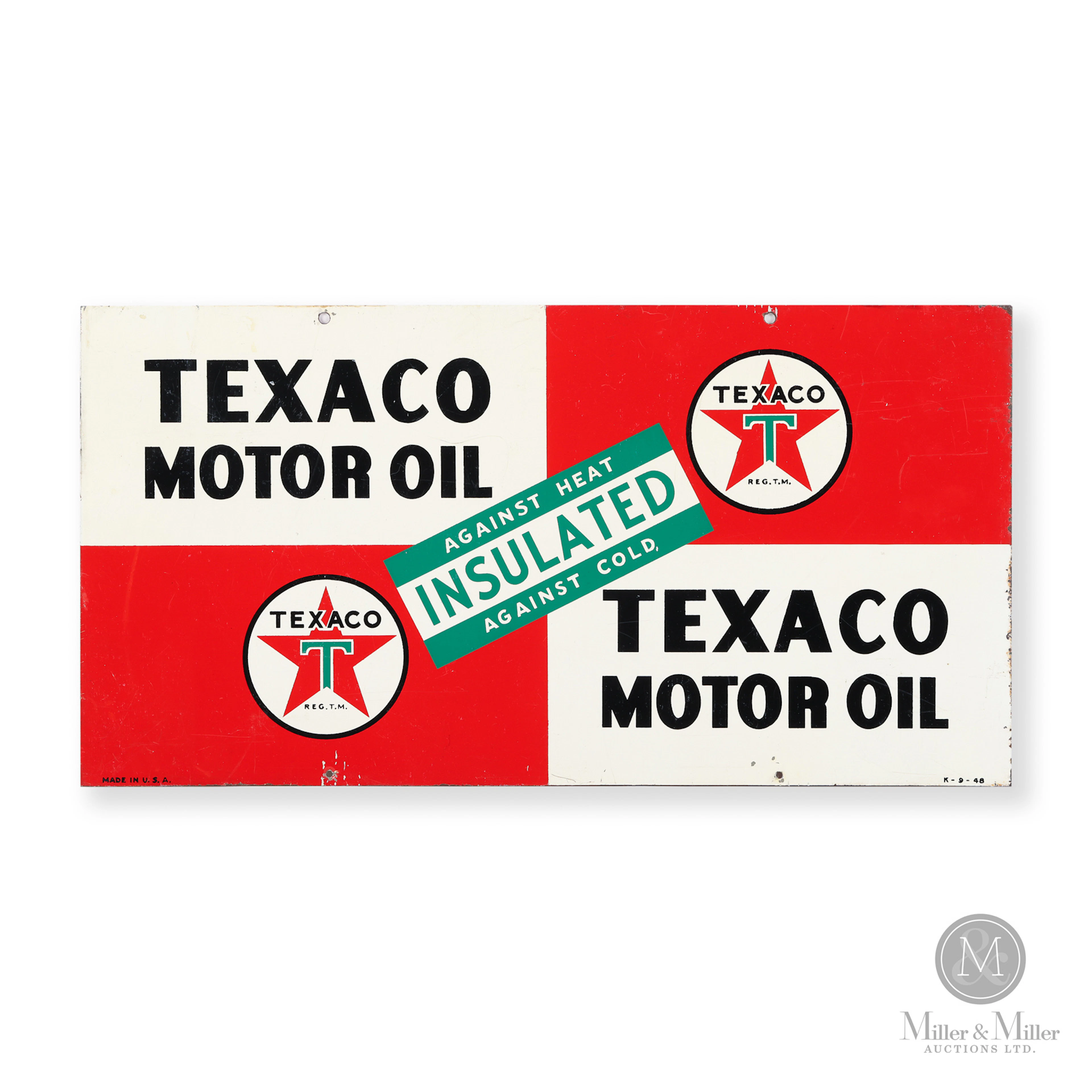 Texaco Motor Oil Rack Sign