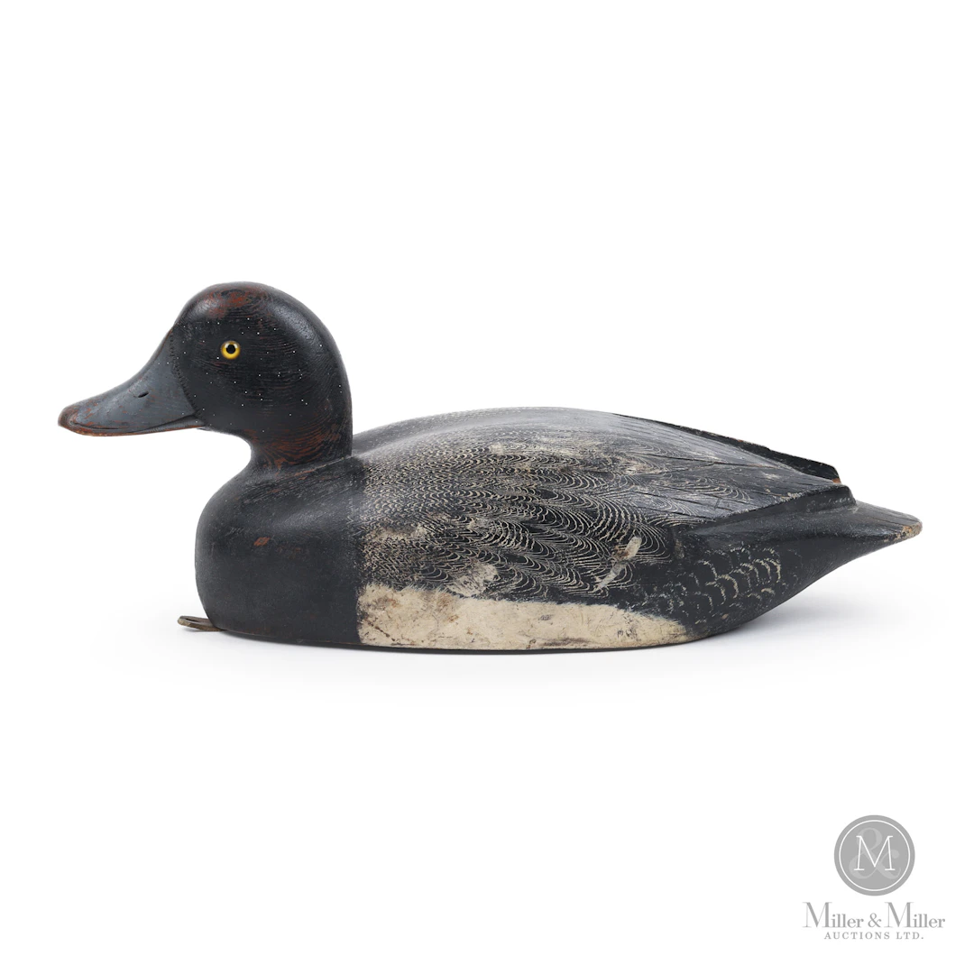 D. W. "Davey" Nichol Bluebill Drake Decoy