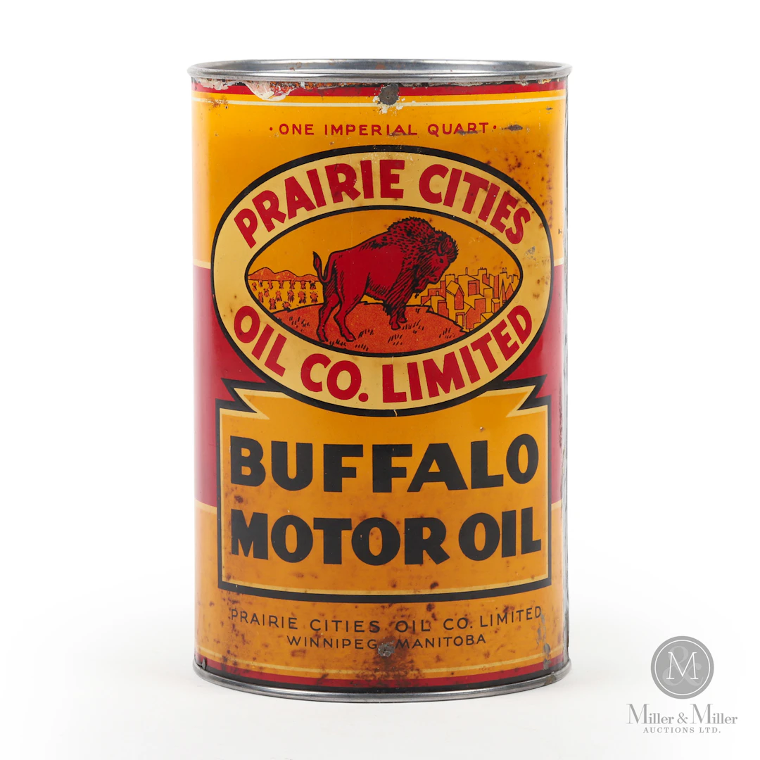 Prairie Cities Buffalo Motor Oil Imperial Quart Can