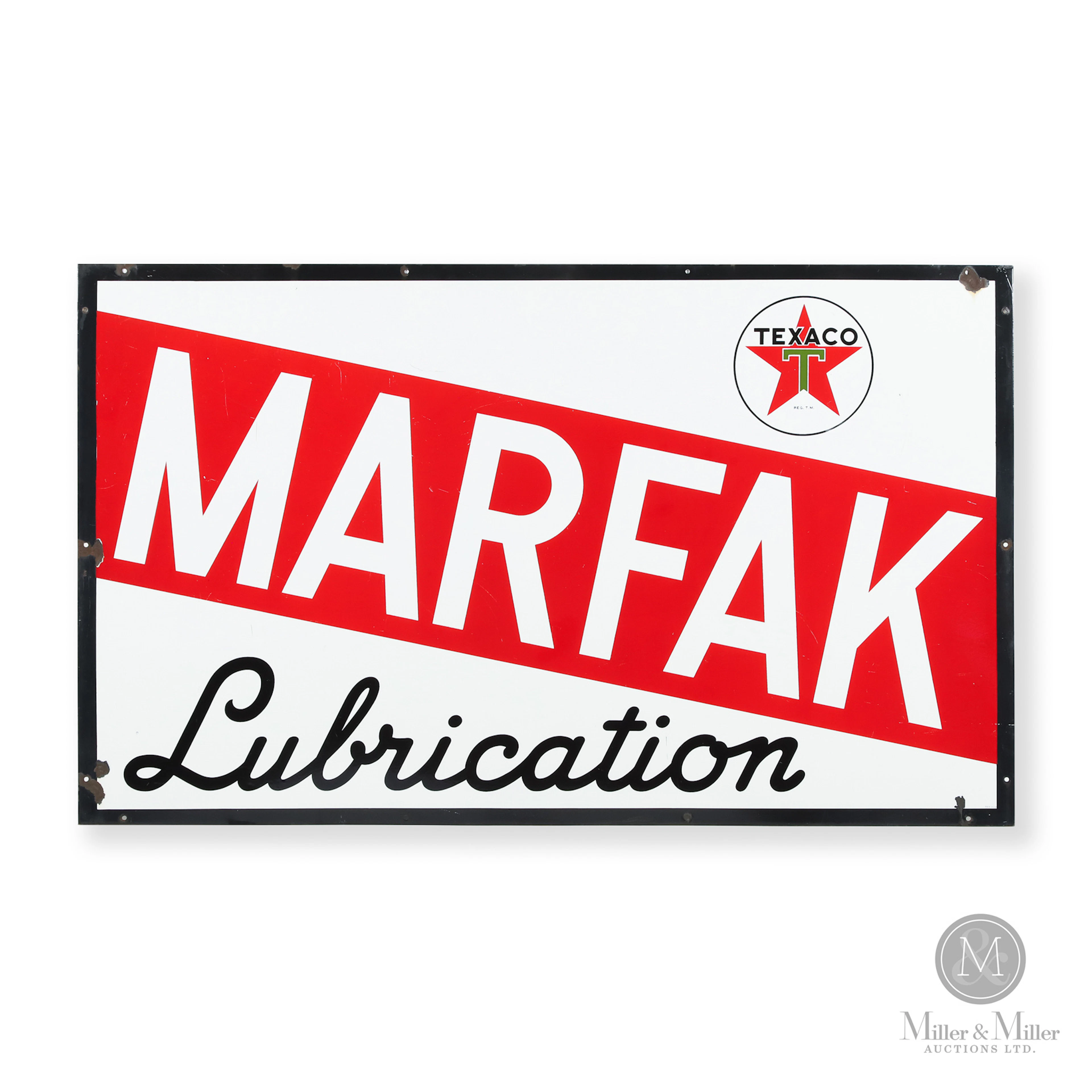 Texaco Marfak Lubrication Sign