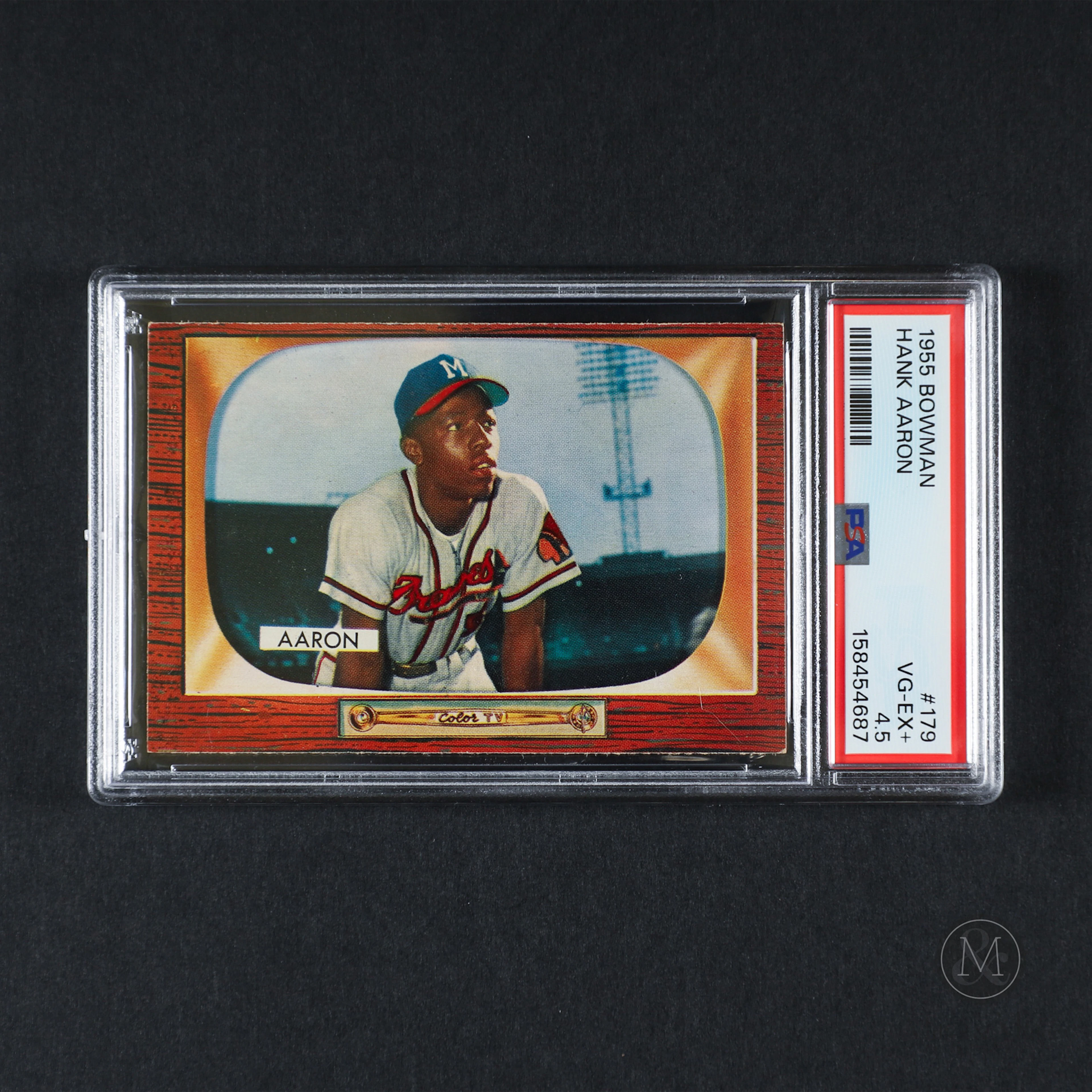 1955 Bowman #179 Hank Aaron (PSA 4.5 VG-EX+)