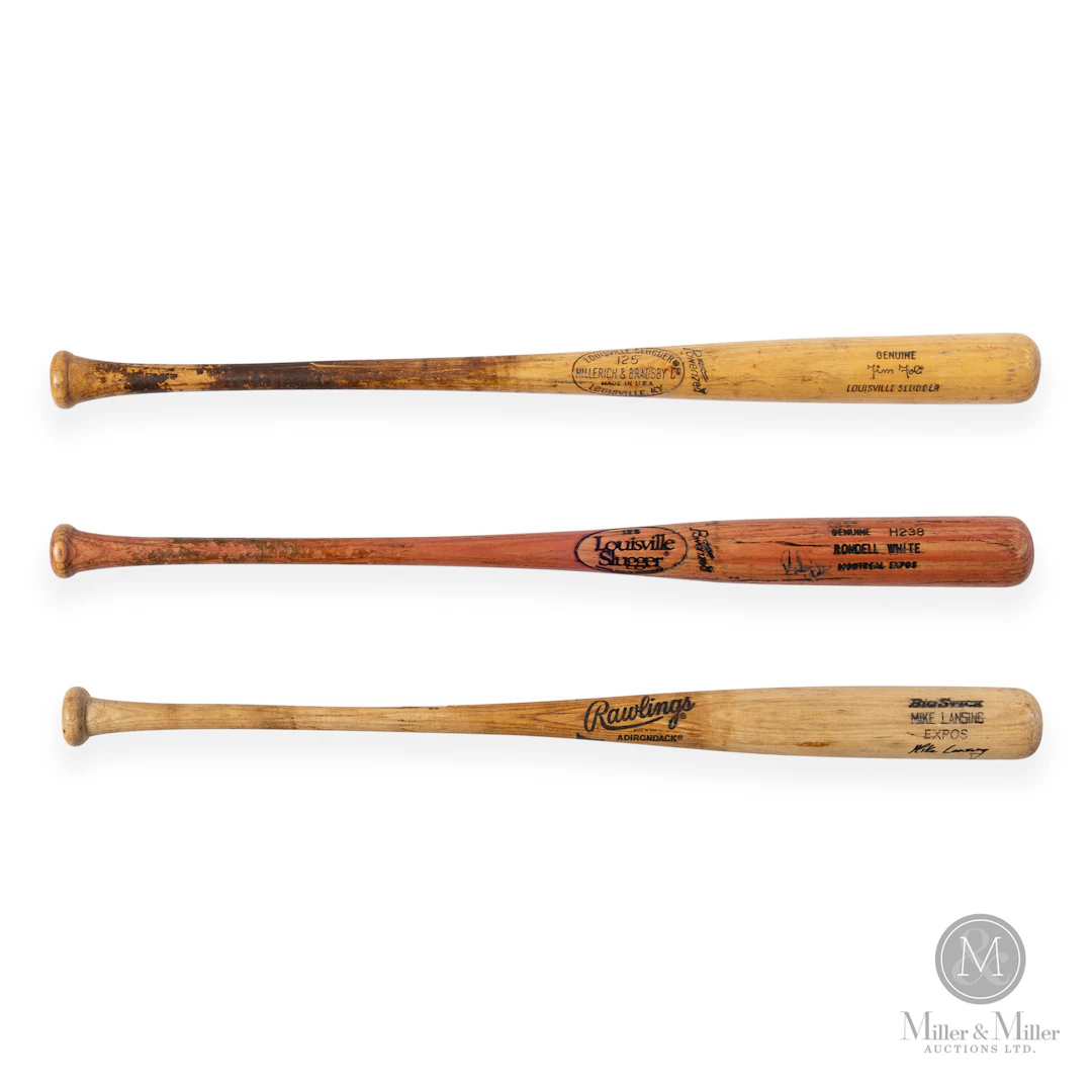 Montreal Expos Game Used Bats (3)