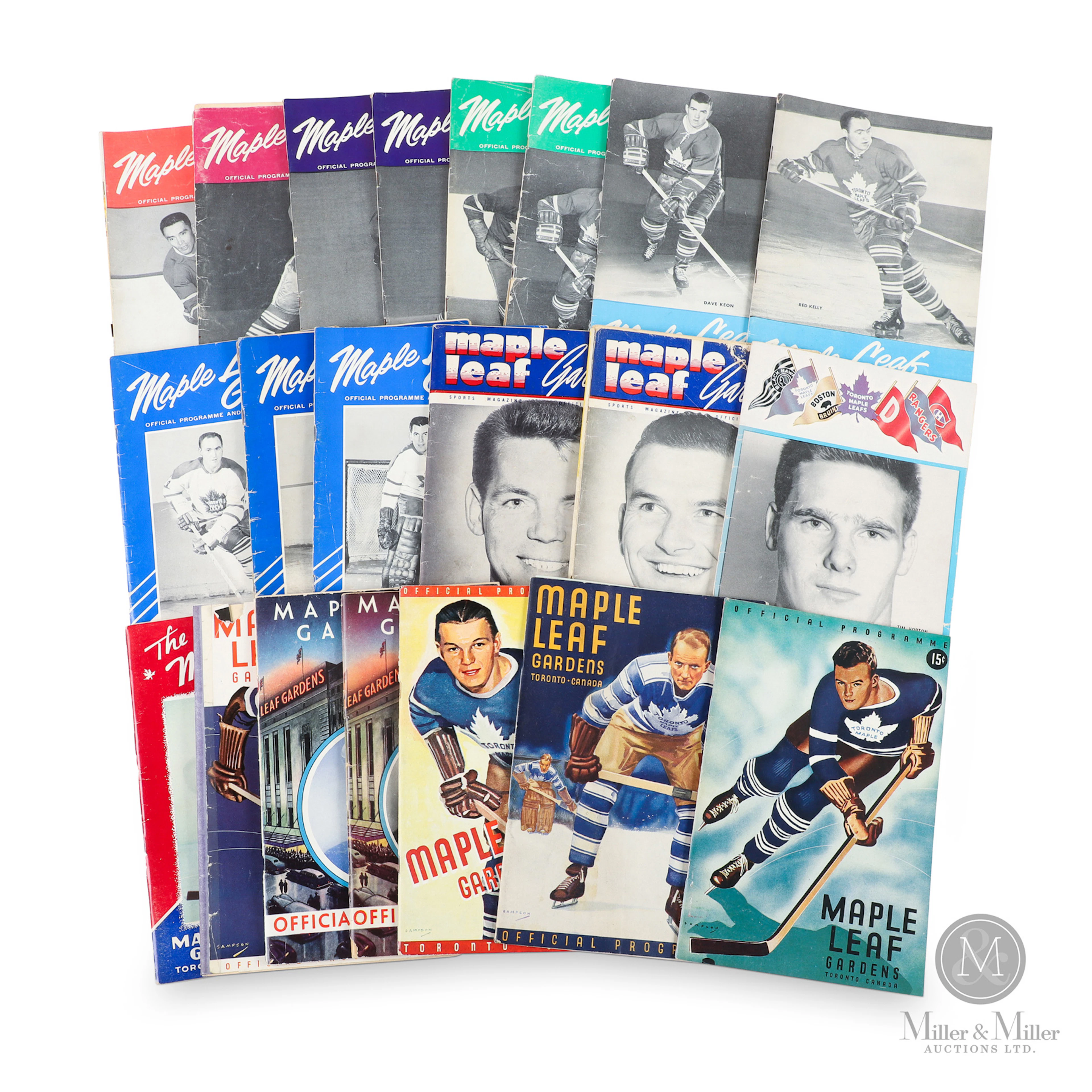 1940s-60s Maple Leaf Gardens Hockey Programs w/ 1964 Stanley Cup Game 7 (21)