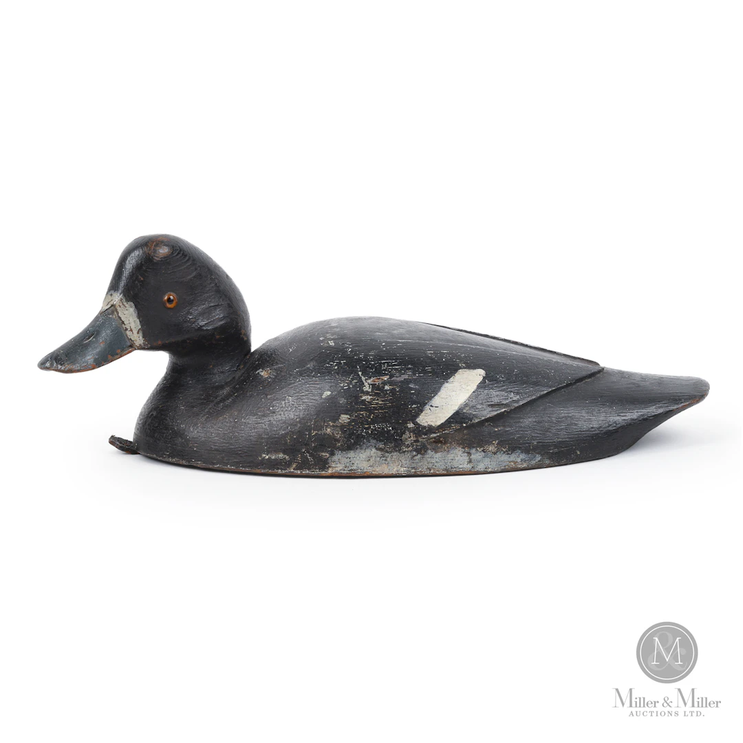 Early Nichol Turned Head Bluebill Hen Hollow Decoy