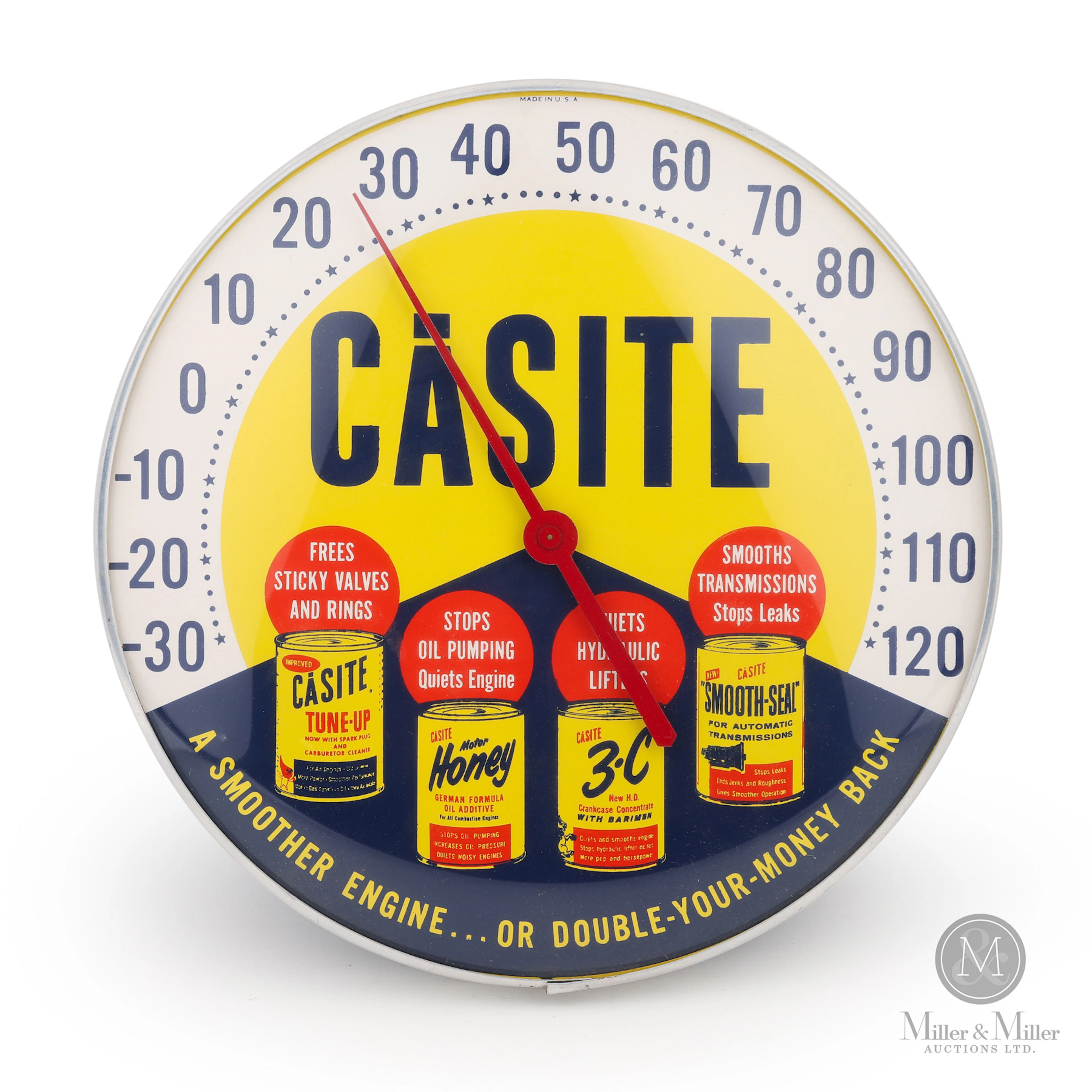 Casite Engine Additive Advertising Thermometer