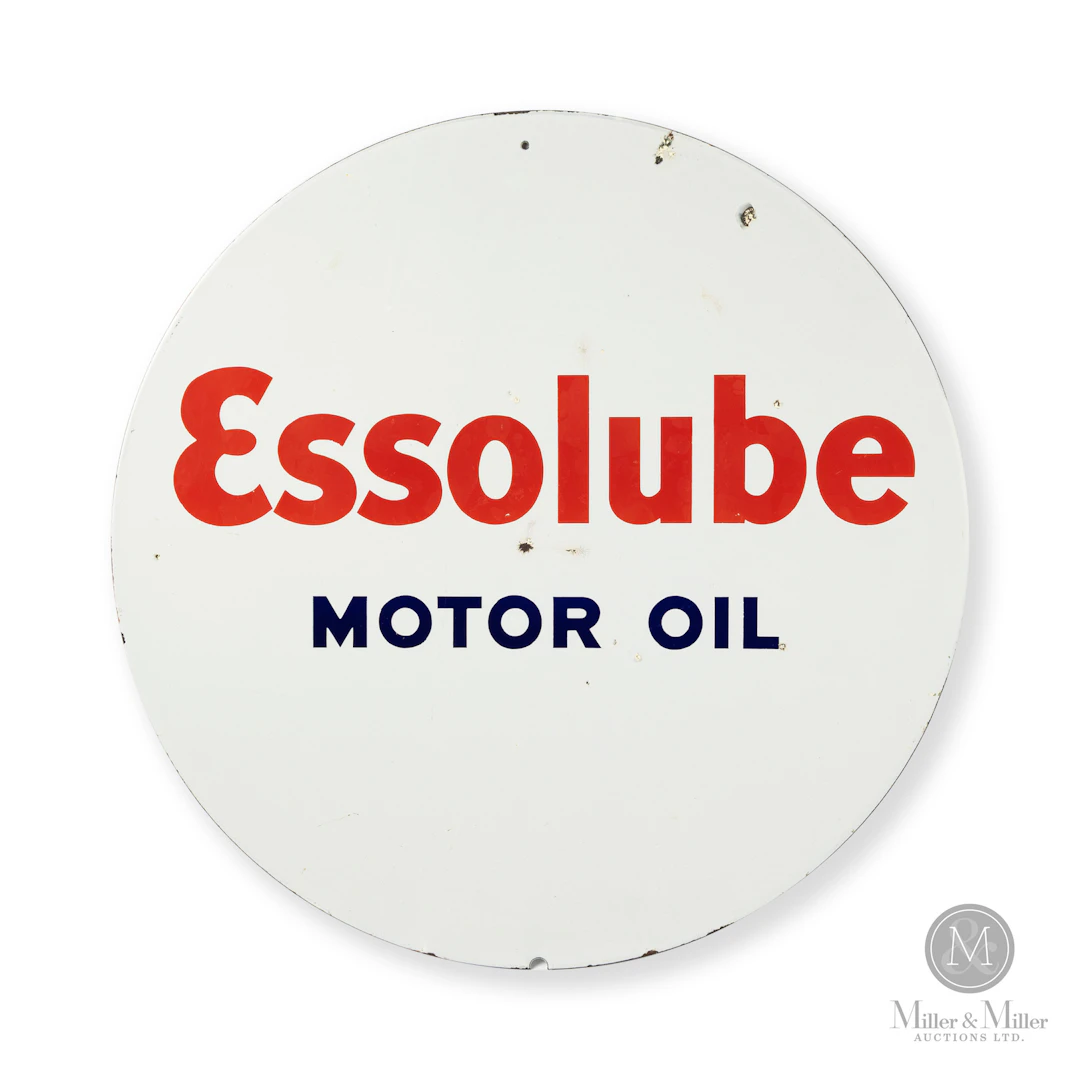Essolube Motor Oil Insert Sign