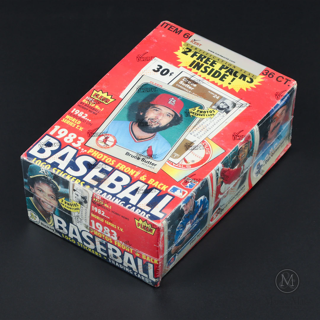 1983 Fleer Baseball Wax Box w/ 36/36 Packs (Icert A3)