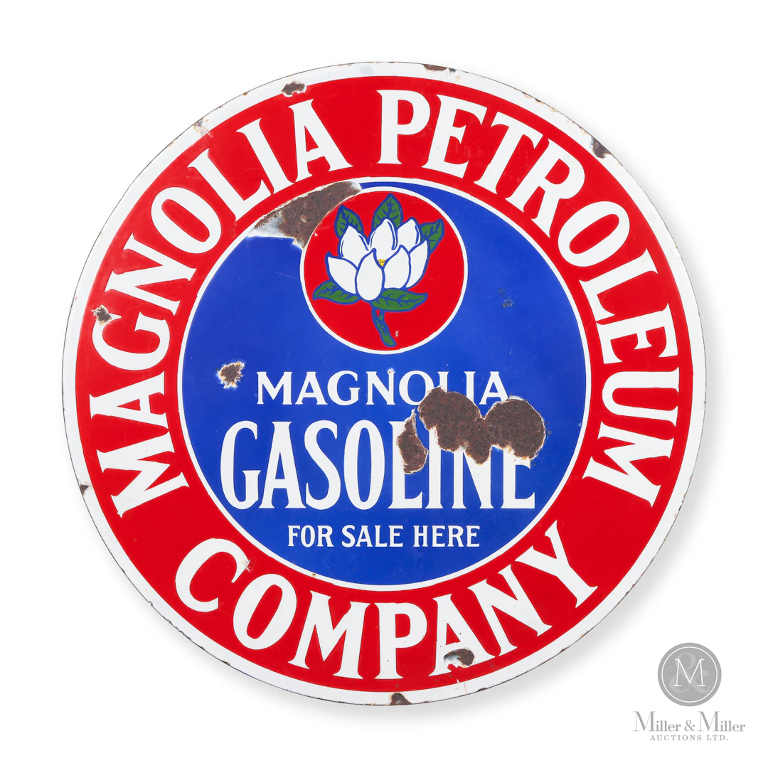 Magnolia Petroleum Gasoline Service Station Sign