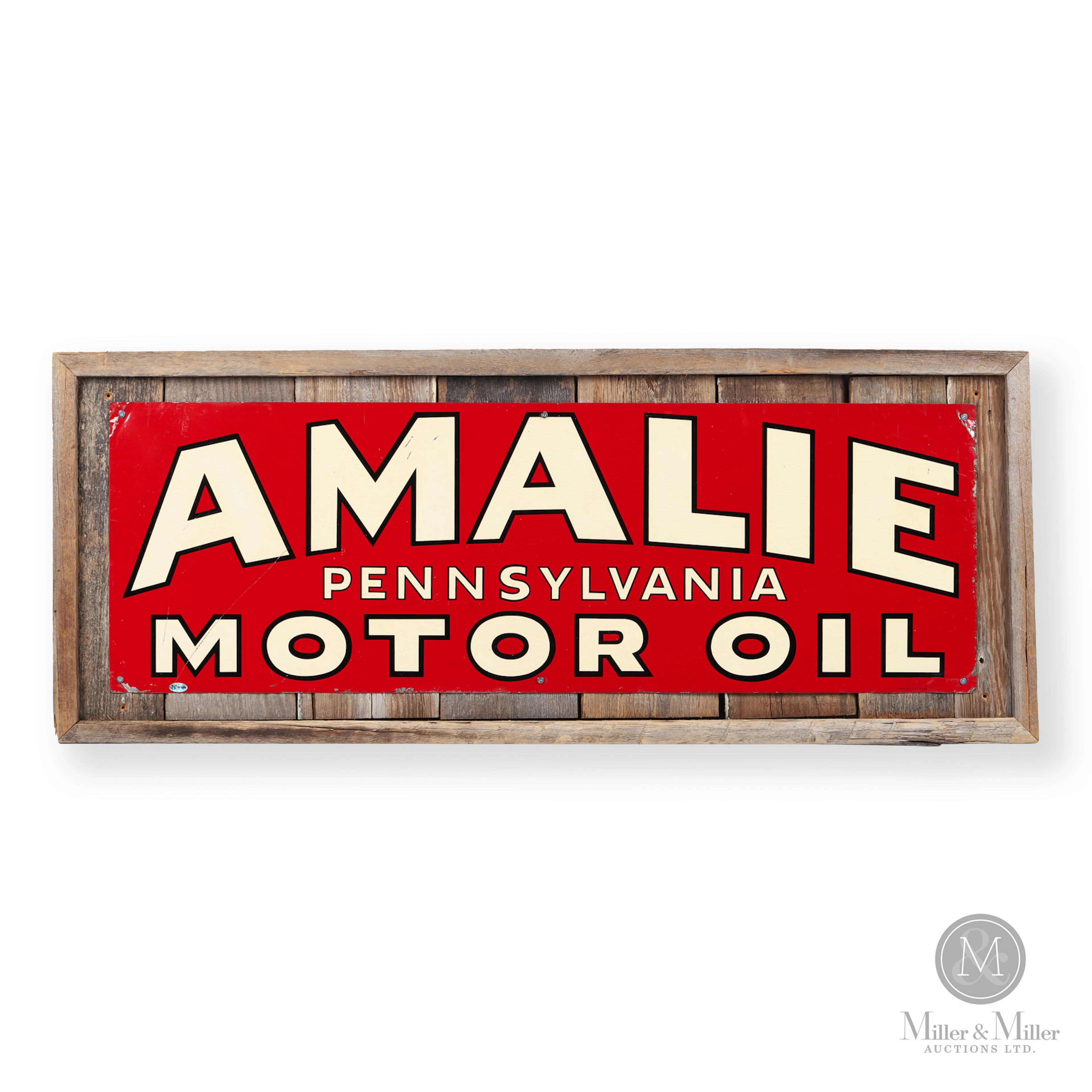 Amalie Pennsylvania Motor Oil Sign