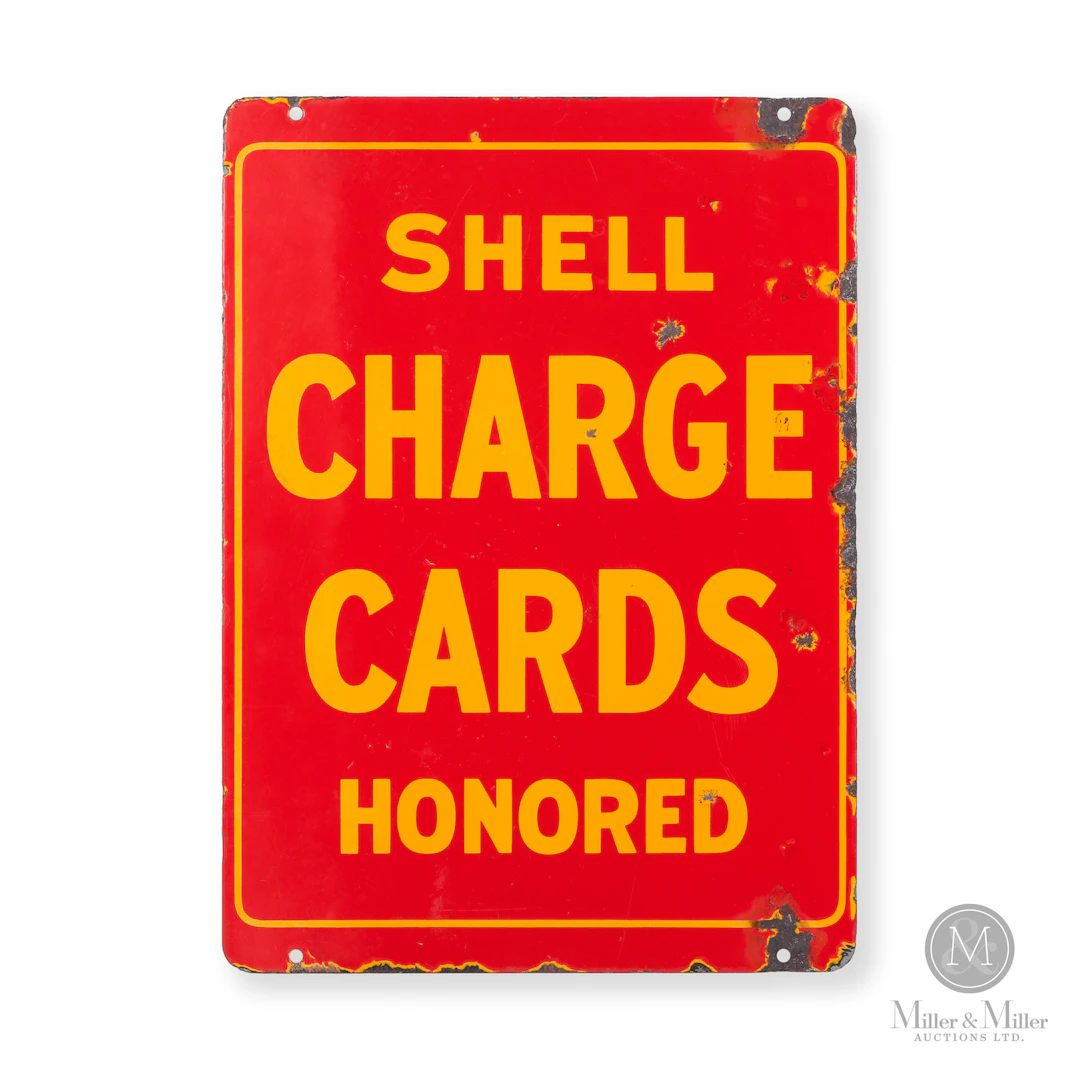 Shell Charge Cards Honored Sign