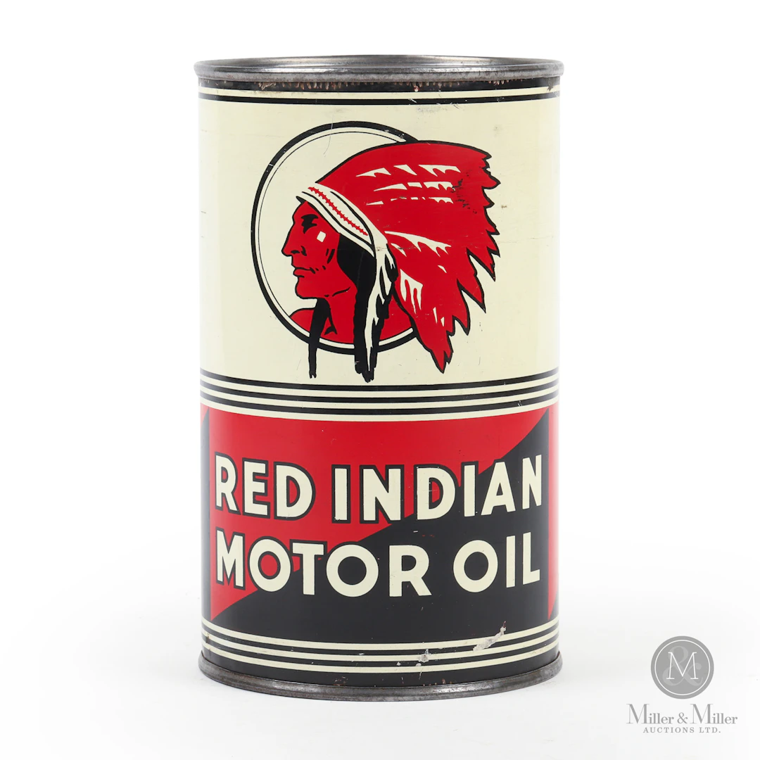 Red Indian Motor Oil Imperial Quart Can
