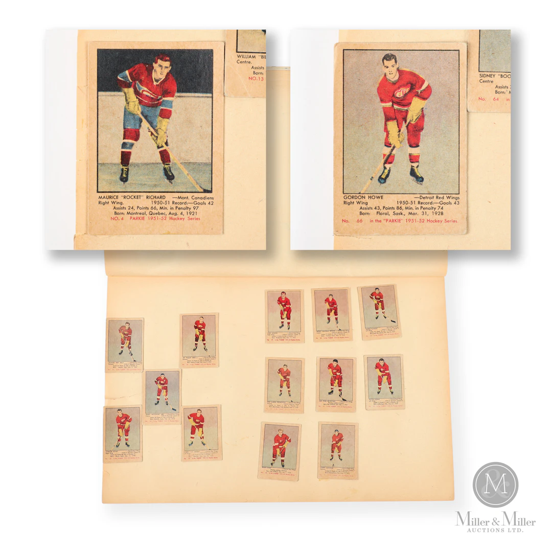 *PREVIEW LOT* 1951-52 Parkhurst Near Complete Set in Scrapbook