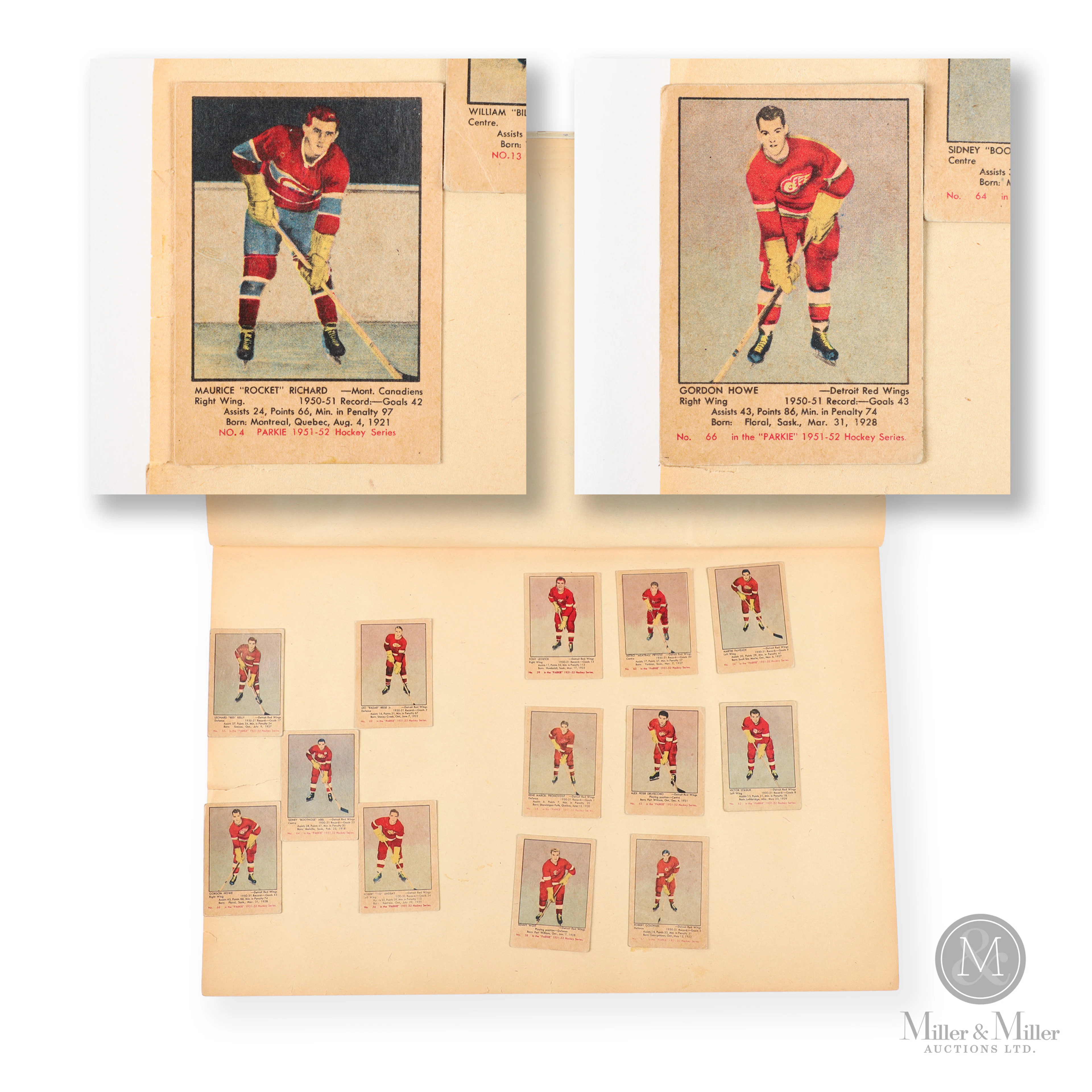 *PREVIEW LOT* 1951-52 Parkhurst Near Complete Set in Scrapbook