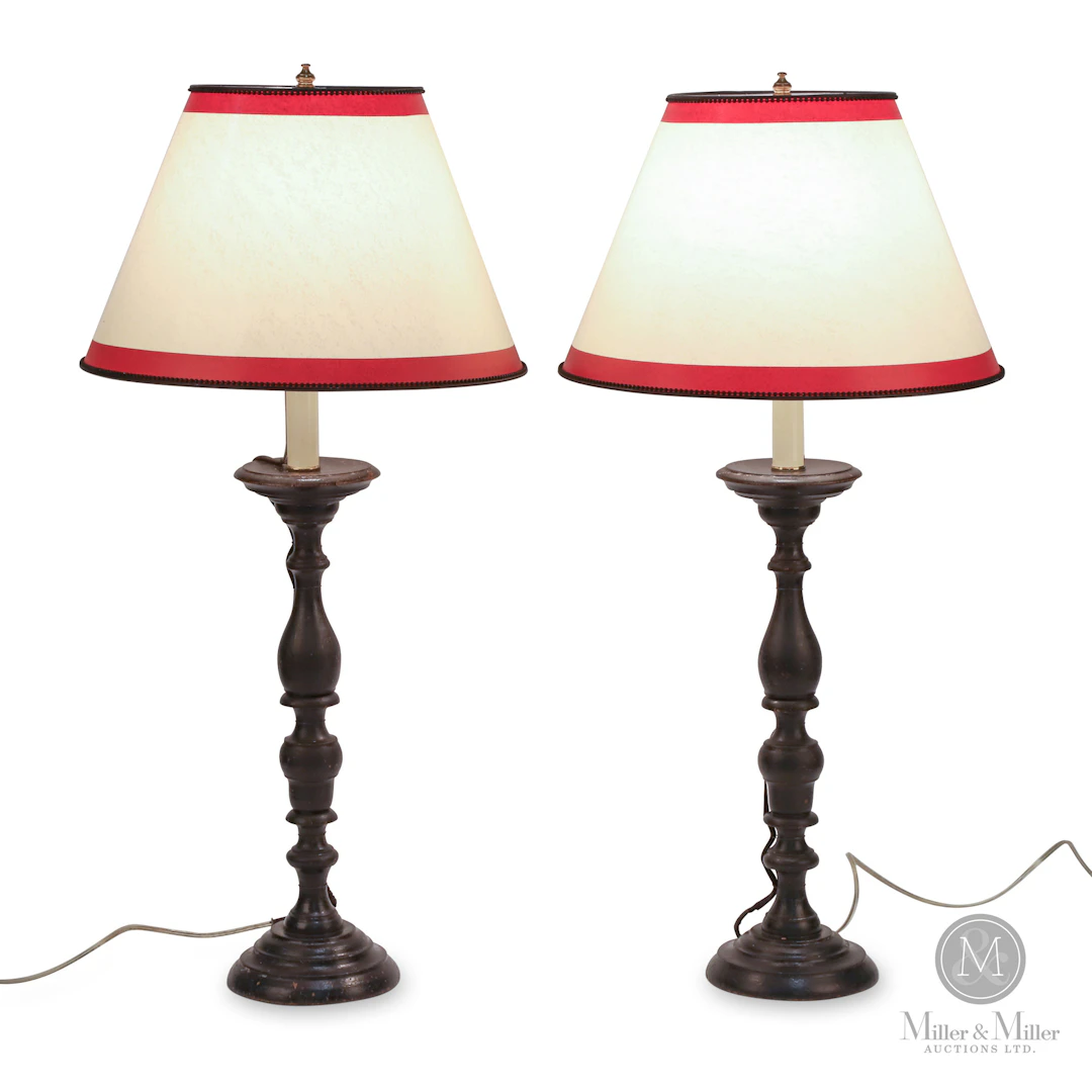 Chandeliers Louis XIII noir / Louis XIII Candlestick Lamps