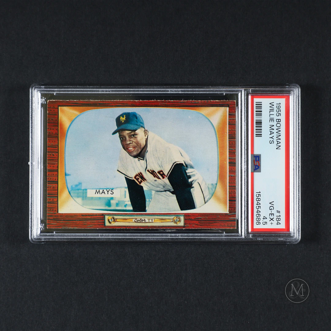 1955 Bowman #184 WIllie Mays (PSA 4.5 VG-EX+)