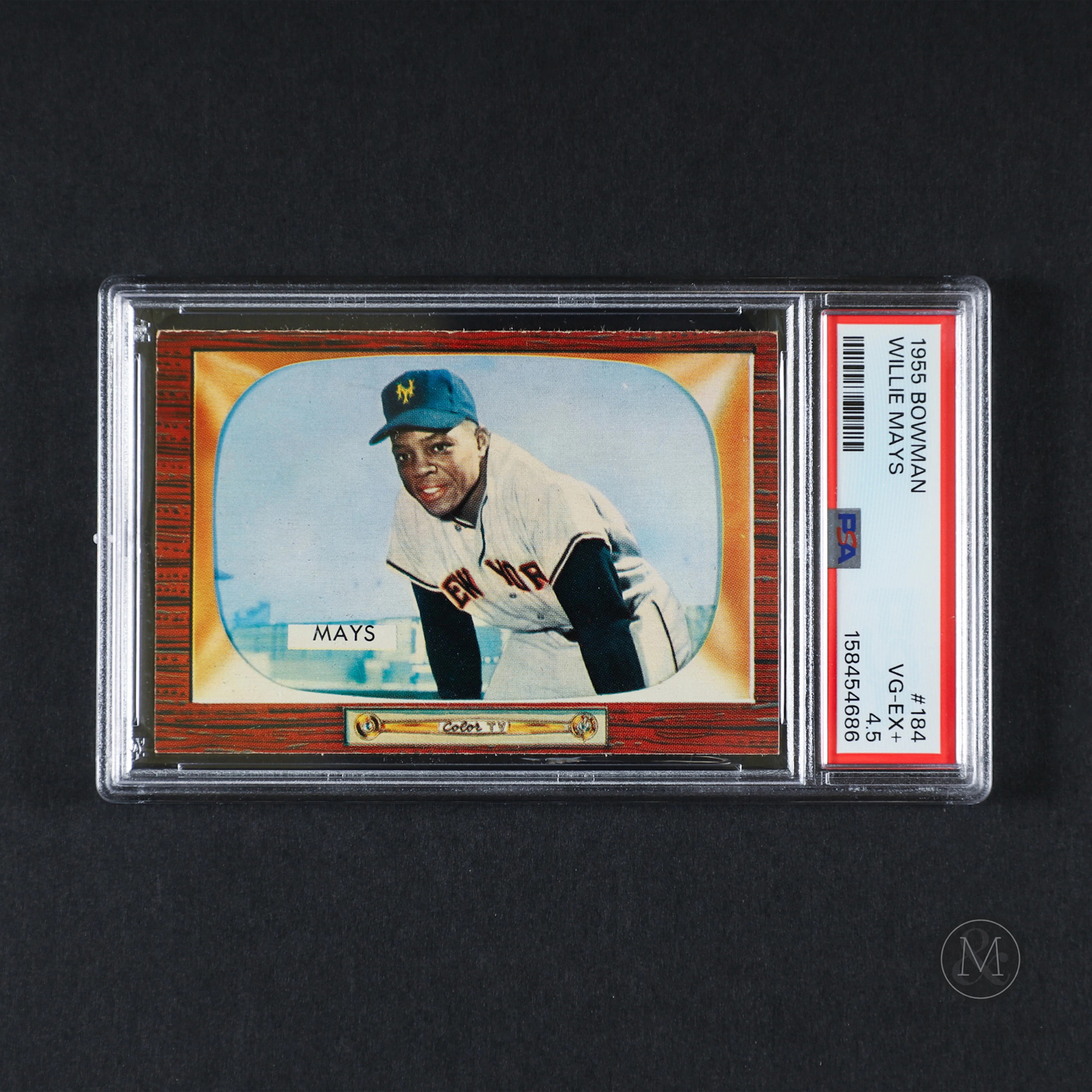 1955 Bowman #184 WIllie Mays (PSA 4.5 VG-EX+)